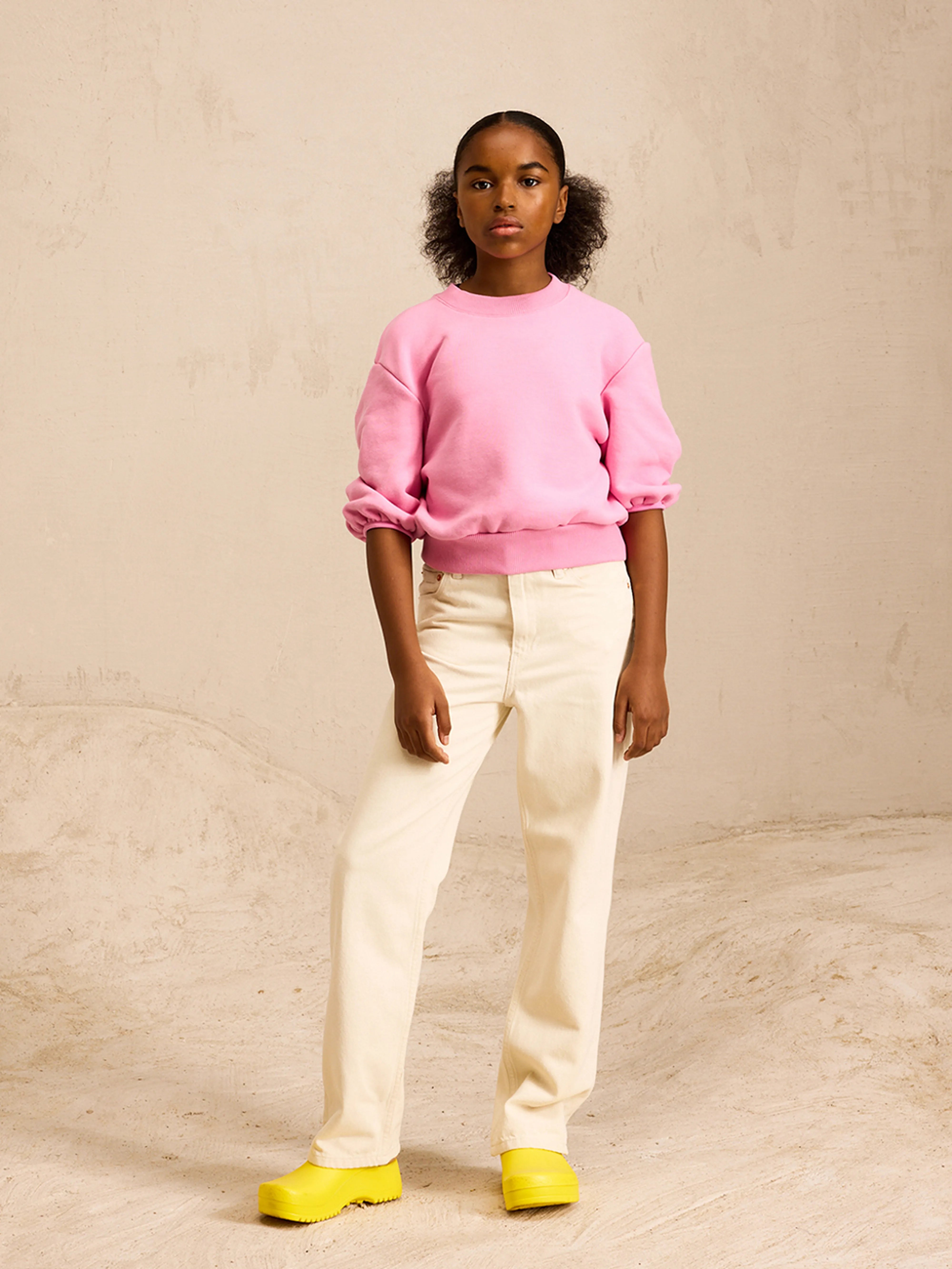 Pearlie Straight Jeans - White For Girls | Bellerose