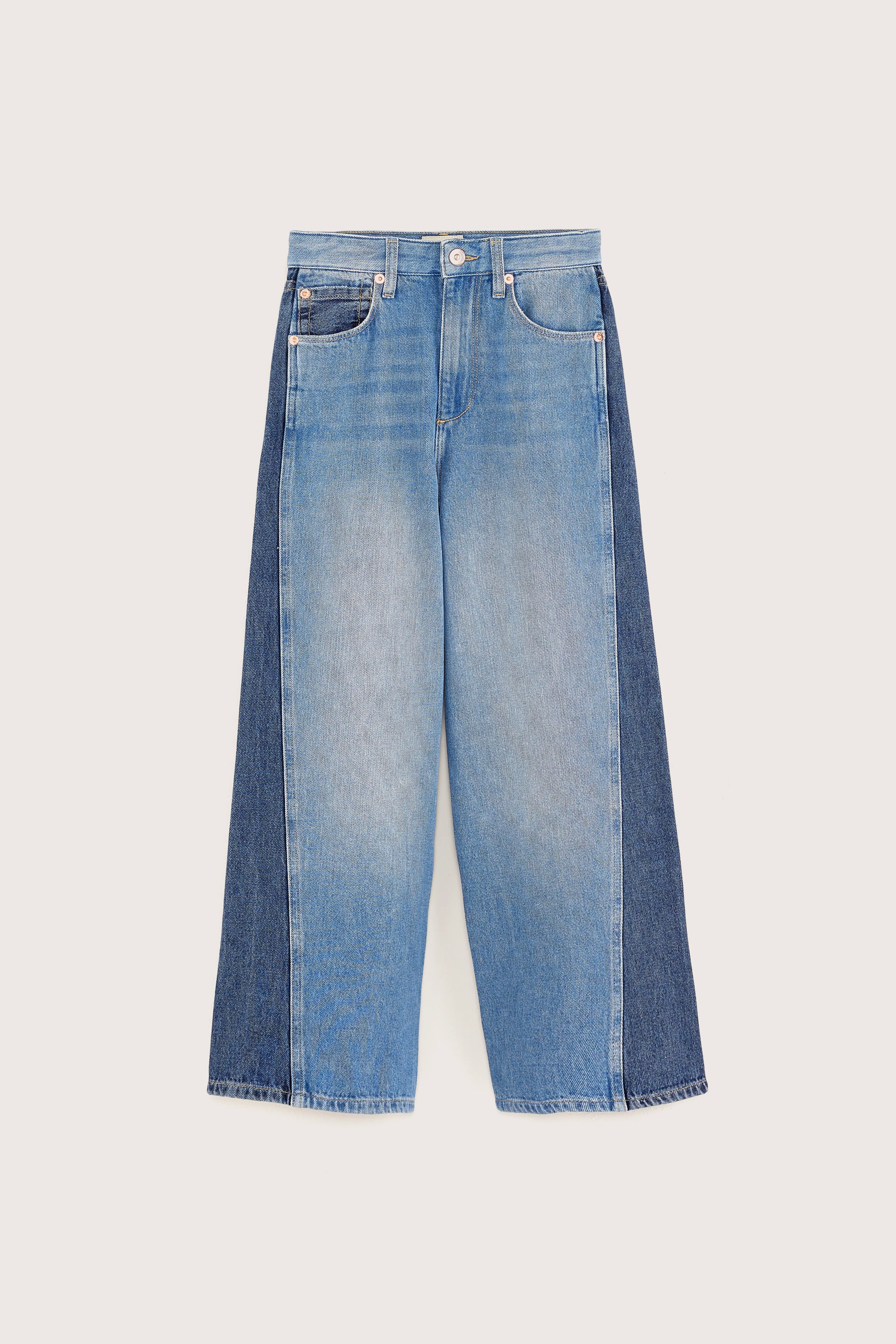 Jean Évasé Wanda - Md blue bleach Pour Fille | Bellerose