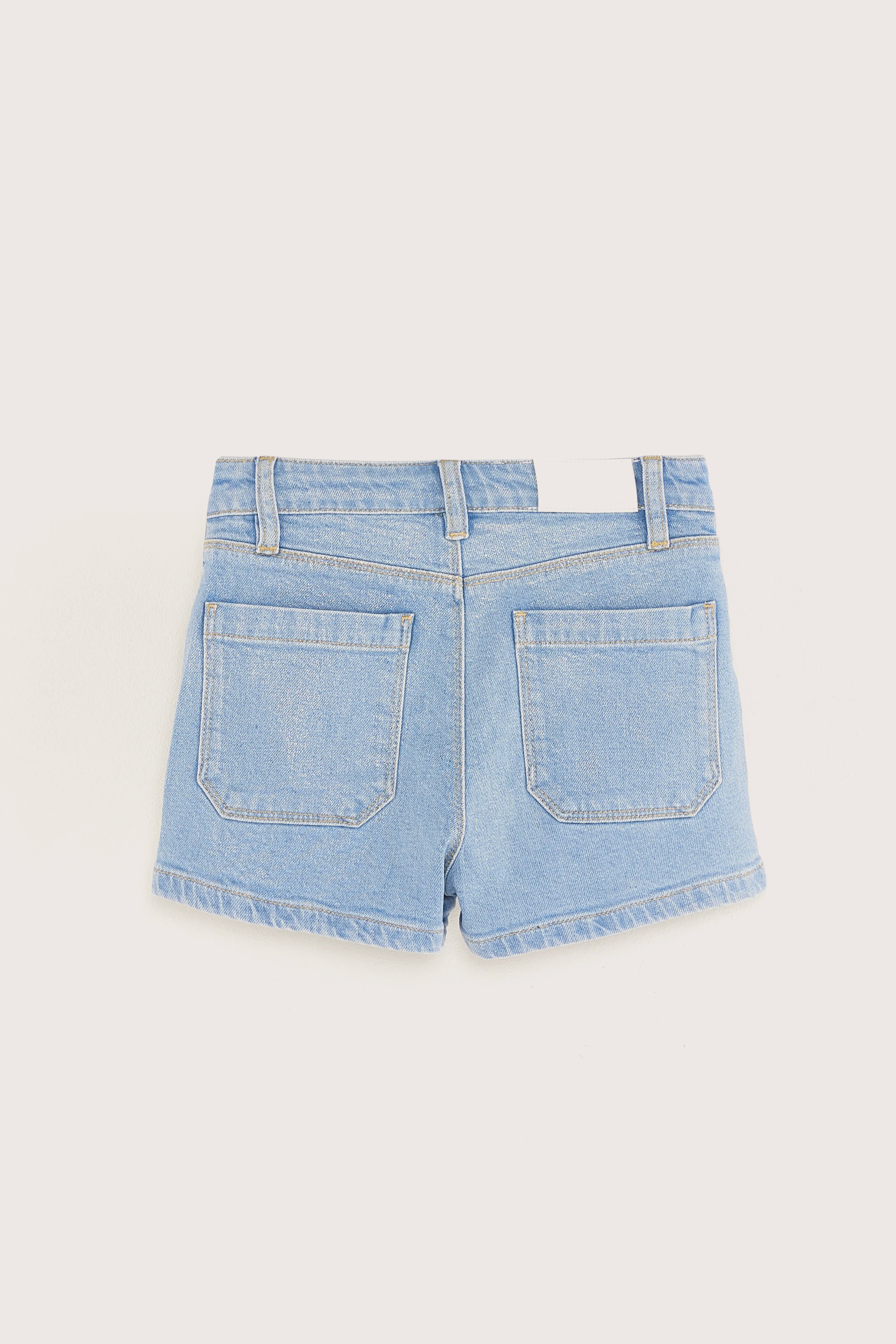 Preppy Denim Shorts - Lt blue stone For Girls | Bellerose
