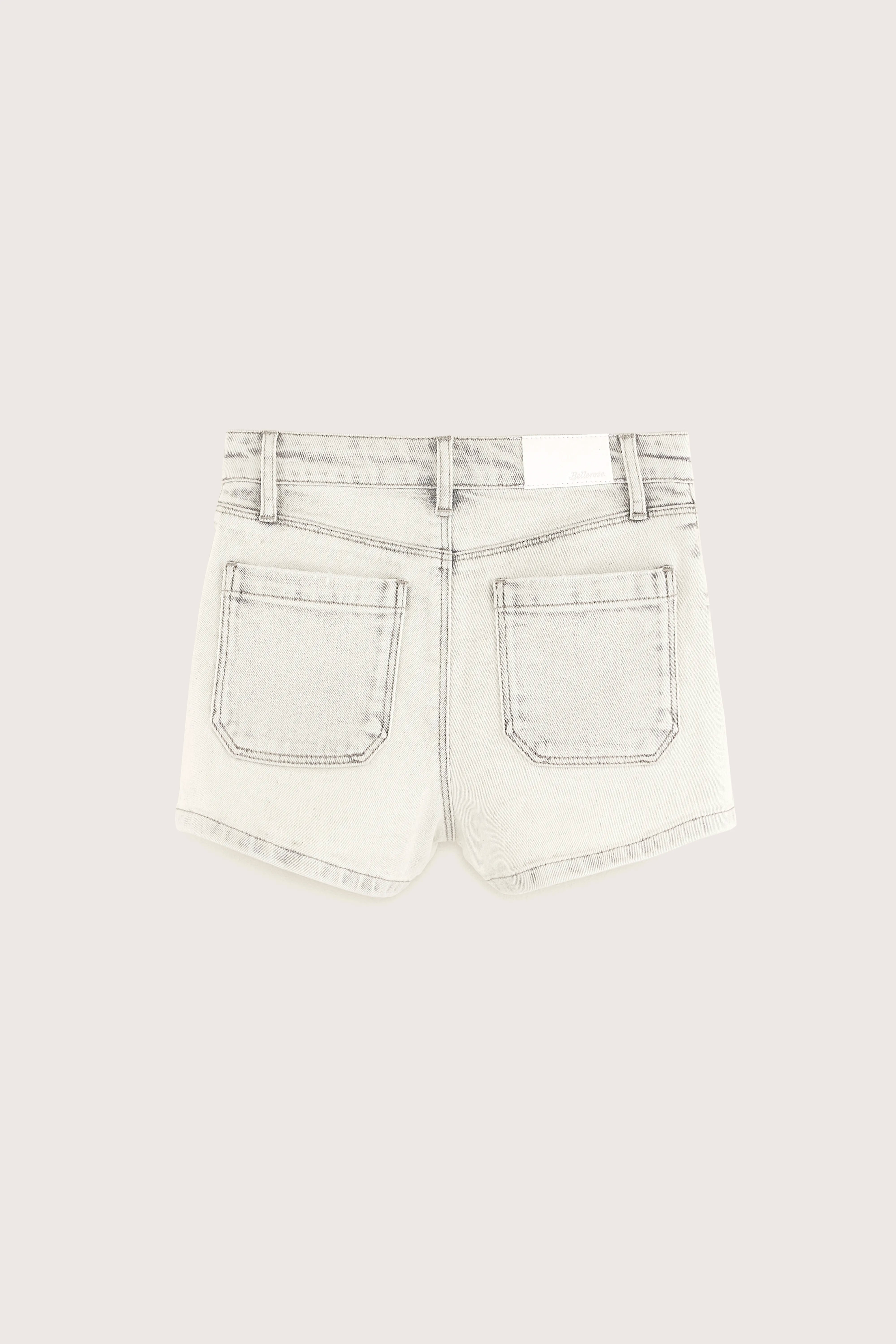 Preppy Denim Shorts - Grey bleach For Girls | Bellerose