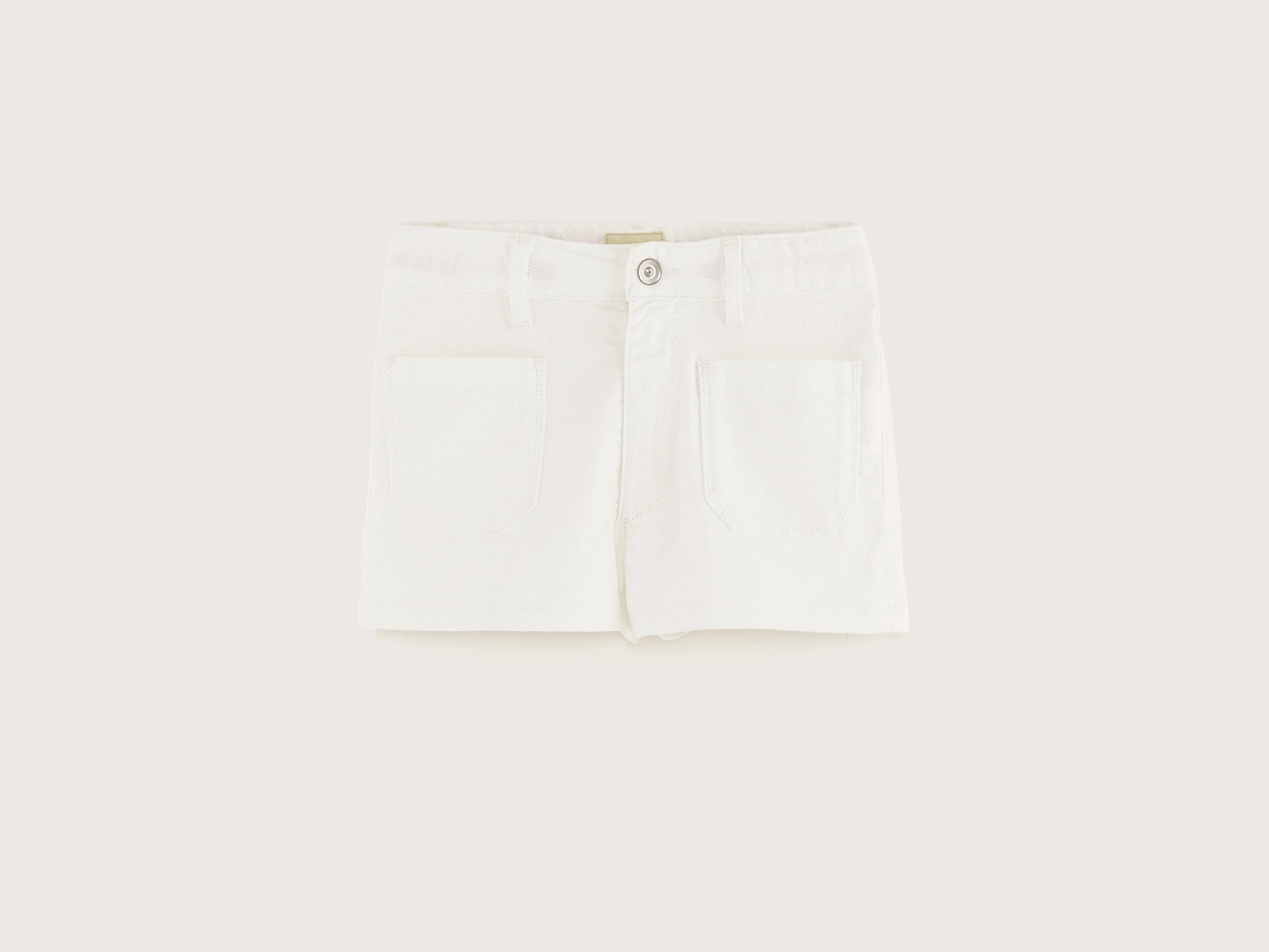 Short en jean Preppy (251 / G / OFF WHITE)