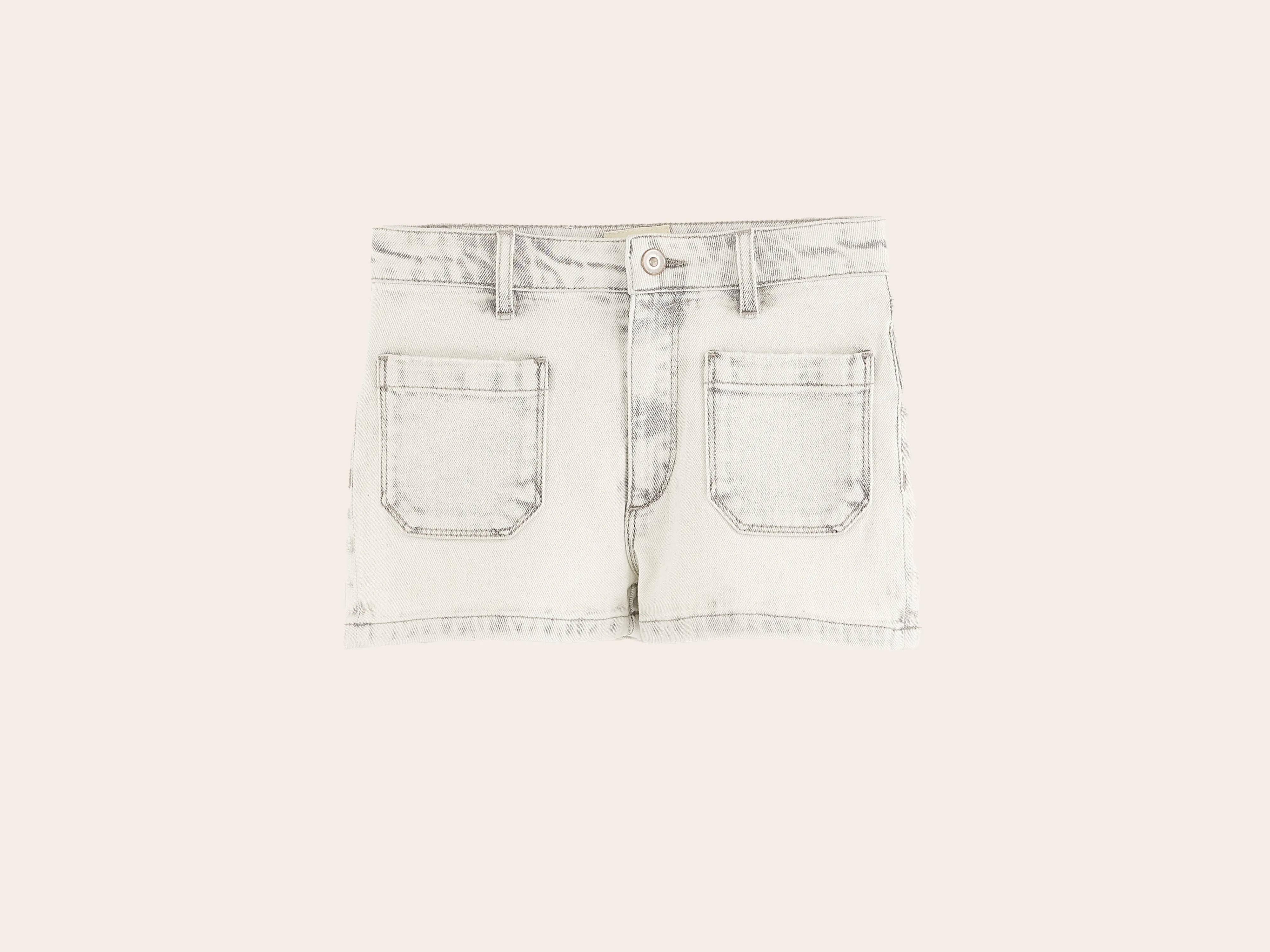 Short en jean Preppy (251 / G / GREY BLEACH)