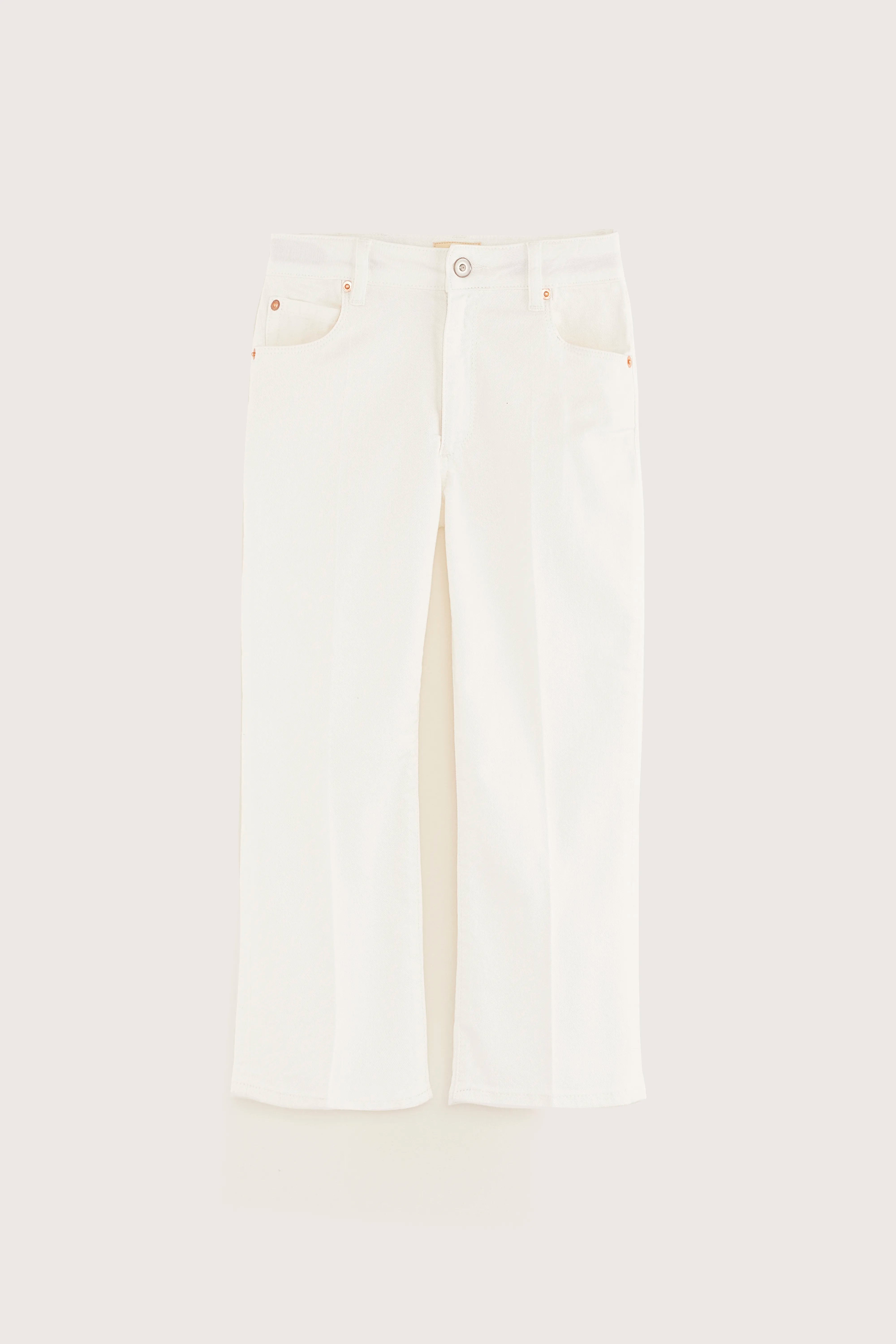 Peny Flared-cropped Jeans - Off white For Girls | Bellerose