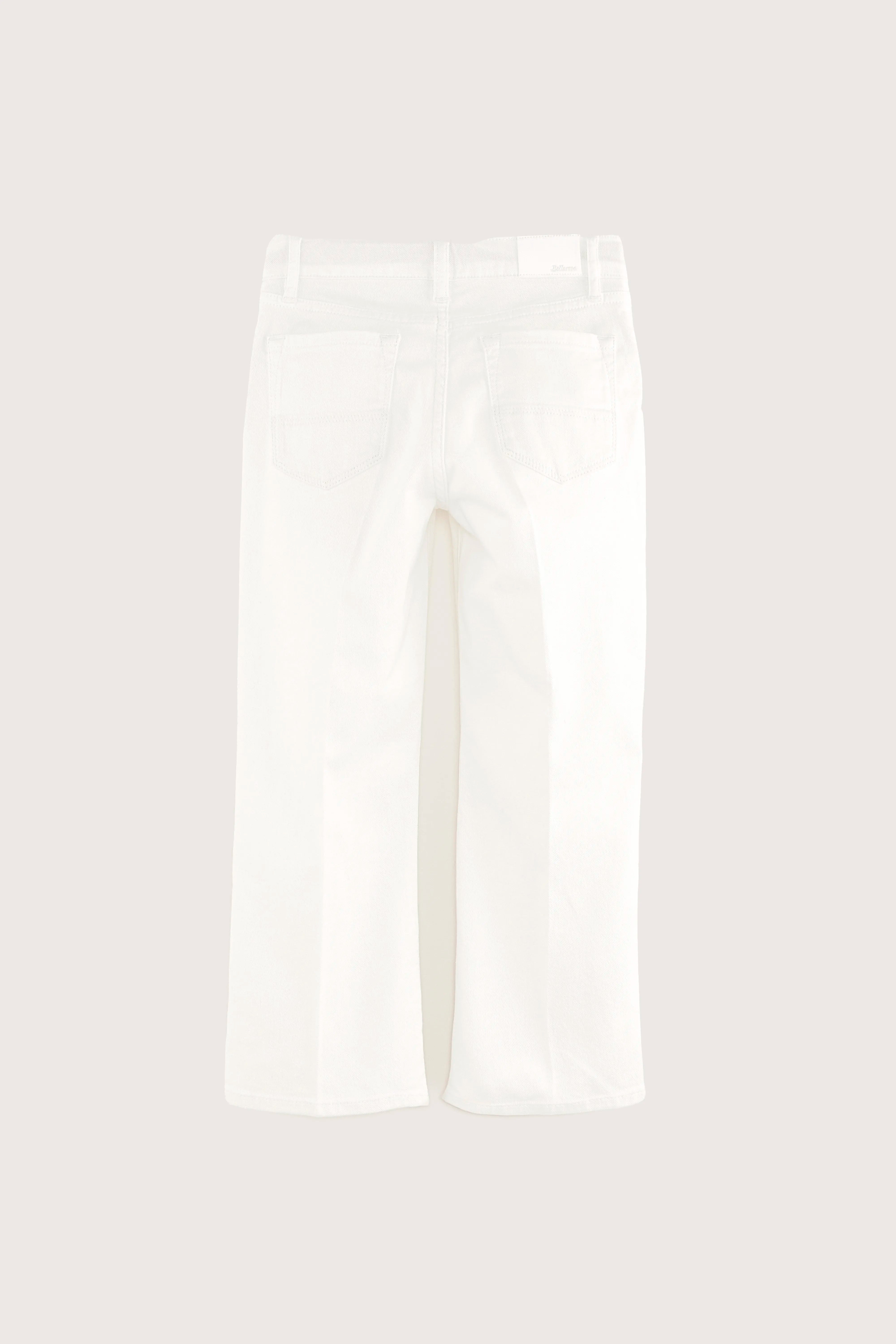 Peny Flared-cropped Jeans - Off white For Girls | Bellerose