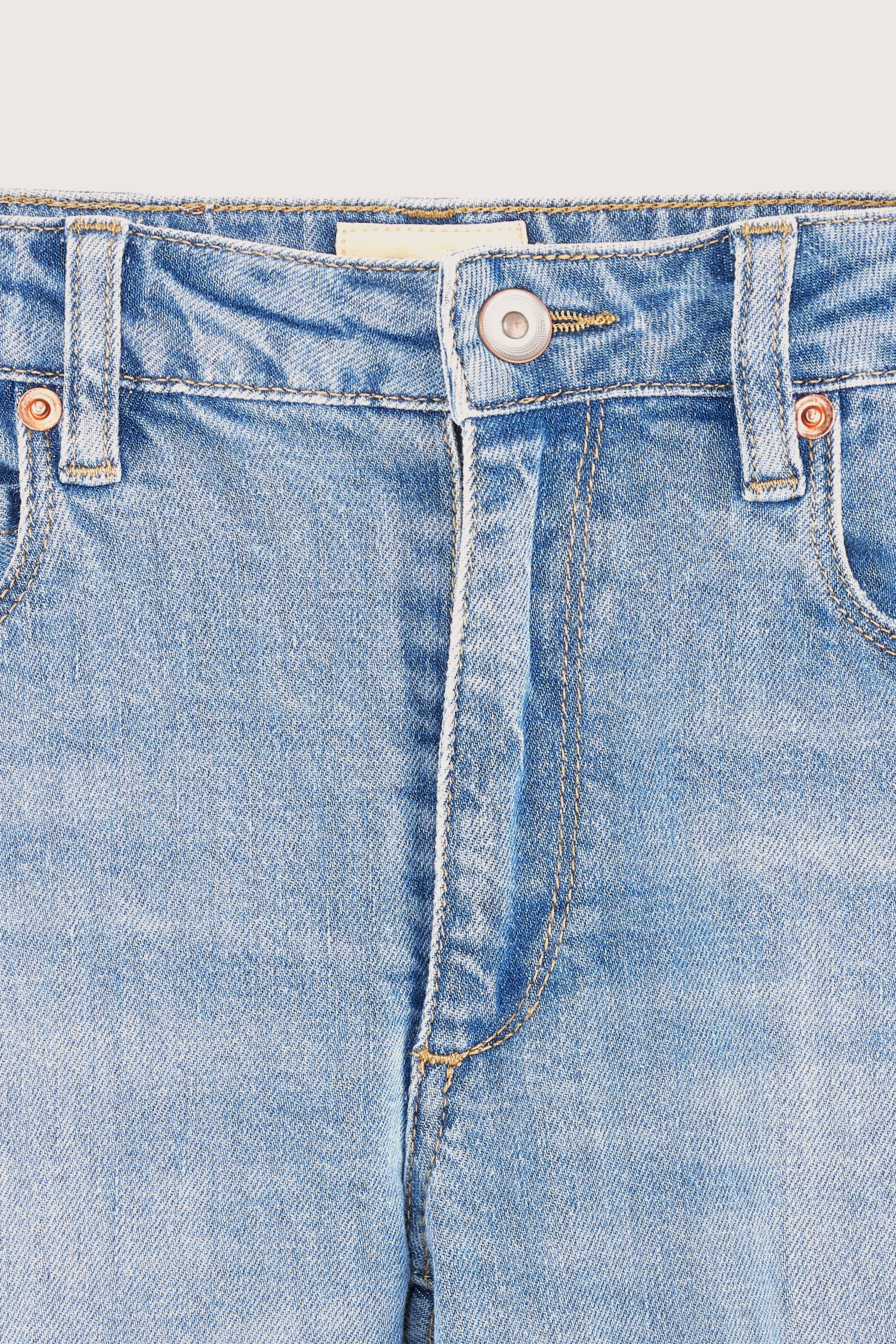 Peny Flared-cropped Jeans - Lt blue stone For Girls | Bellerose