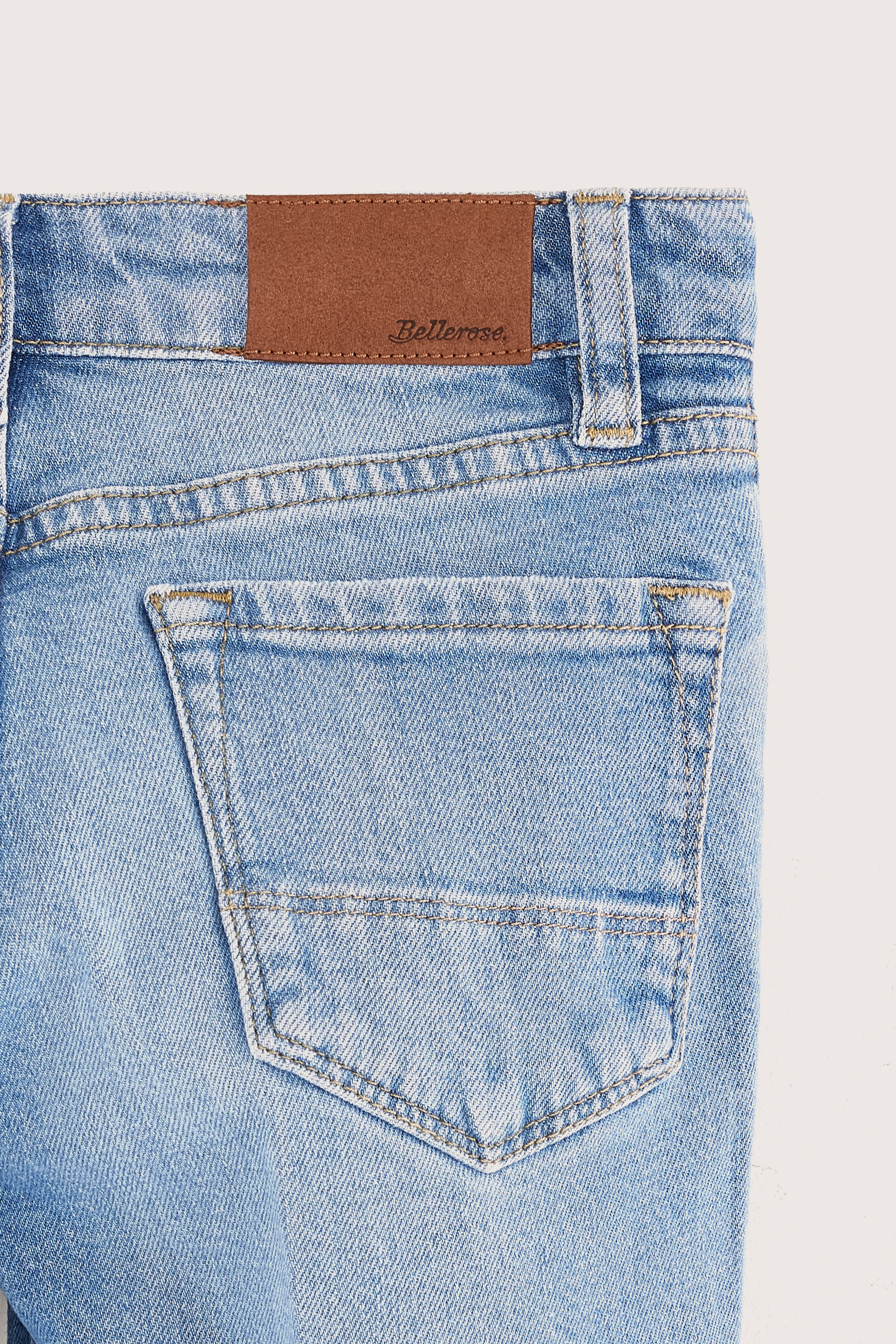 Peny Flared-cropped Jeans - Lt blue stone For Girls | Bellerose