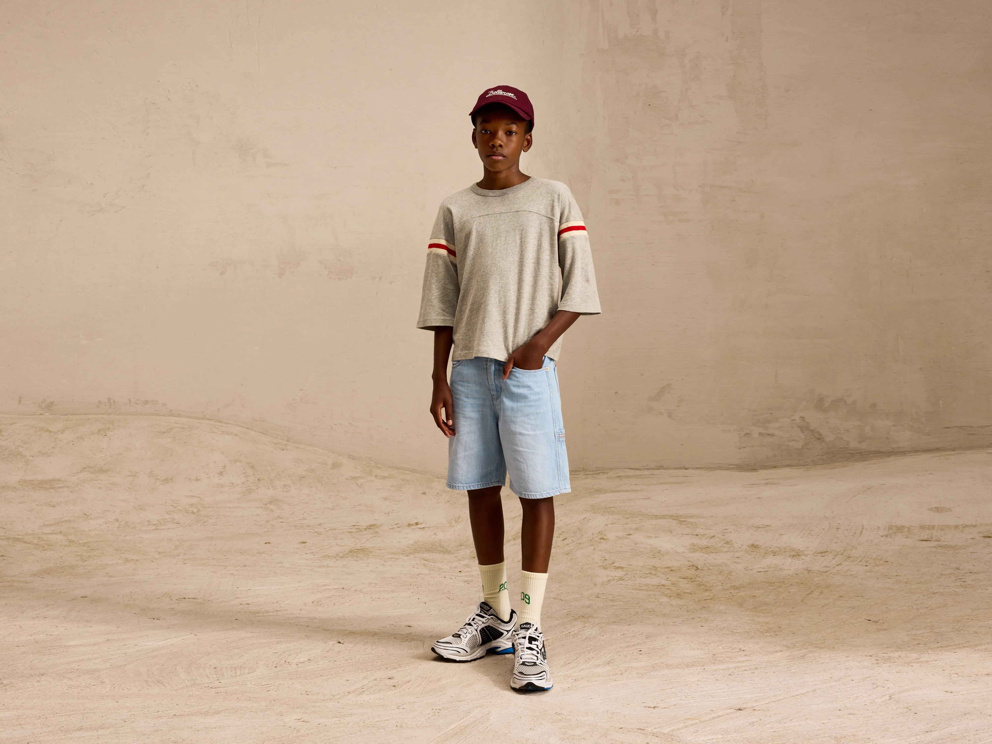 Short en denim Peers (251 / B / LT BLUE BLEACH)