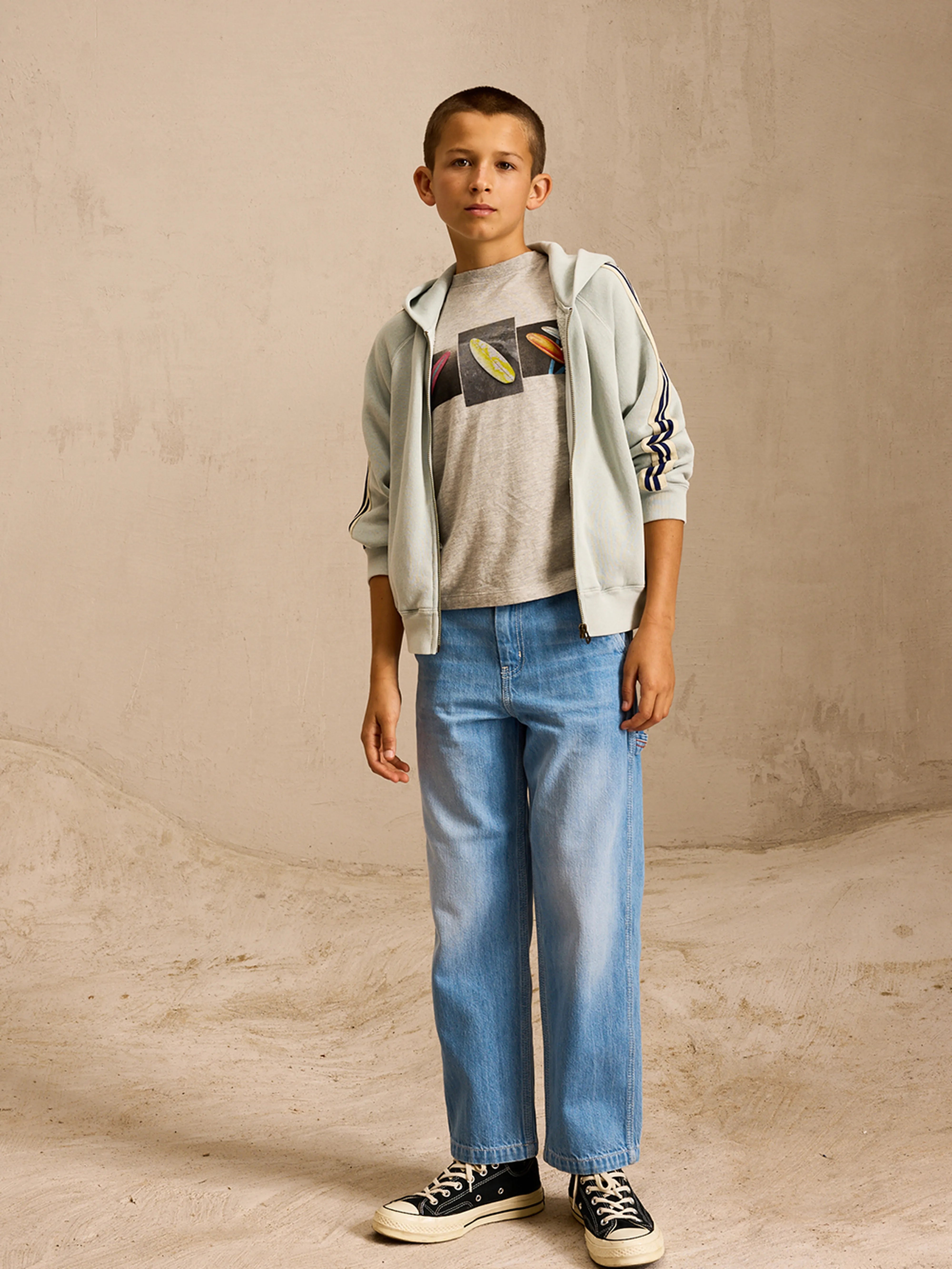 Painter Straight Jeans - Md blue bleach For Boys | Bellerose