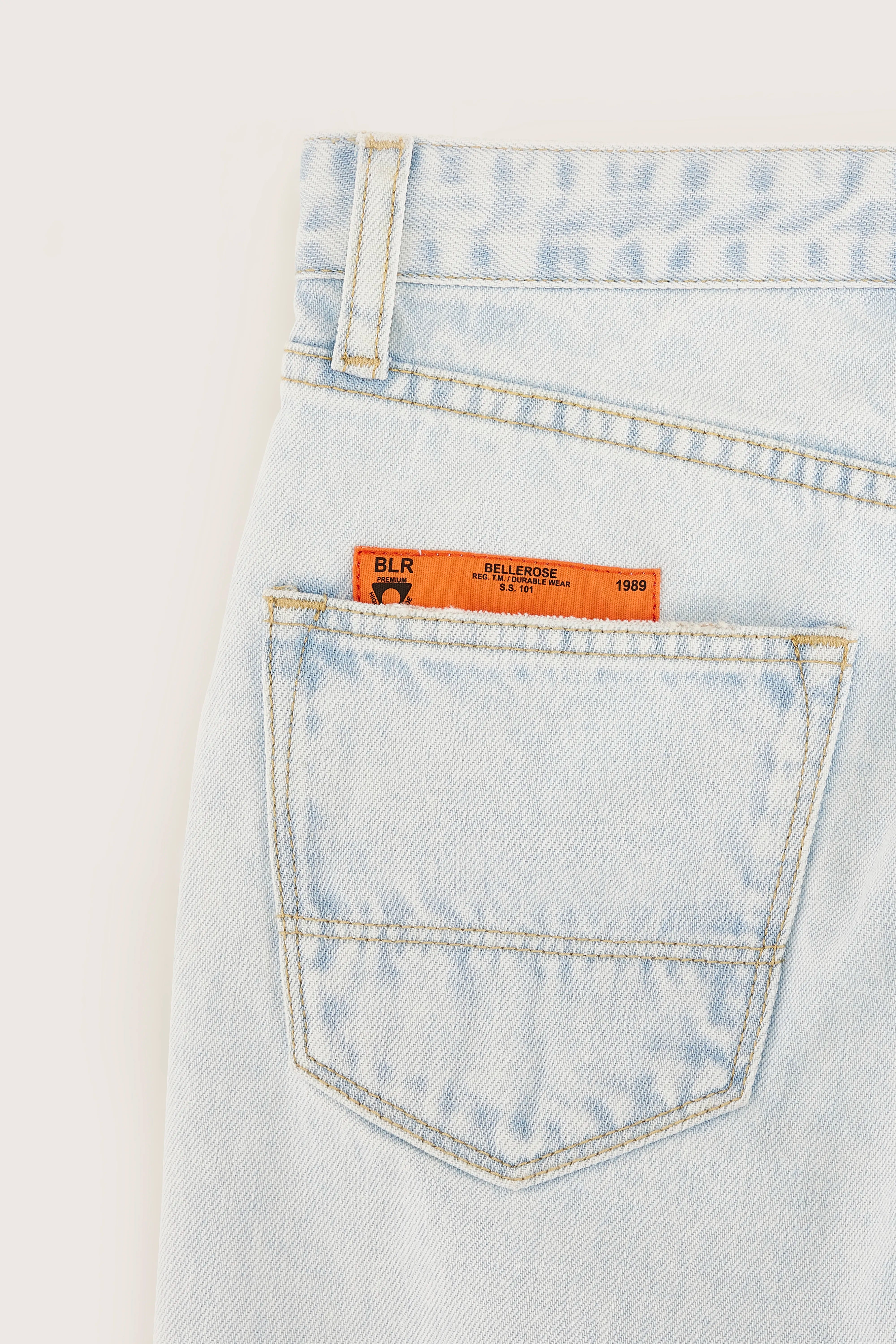 Peters Wide Jeans - Lt blue bleach For Boys | Bellerose