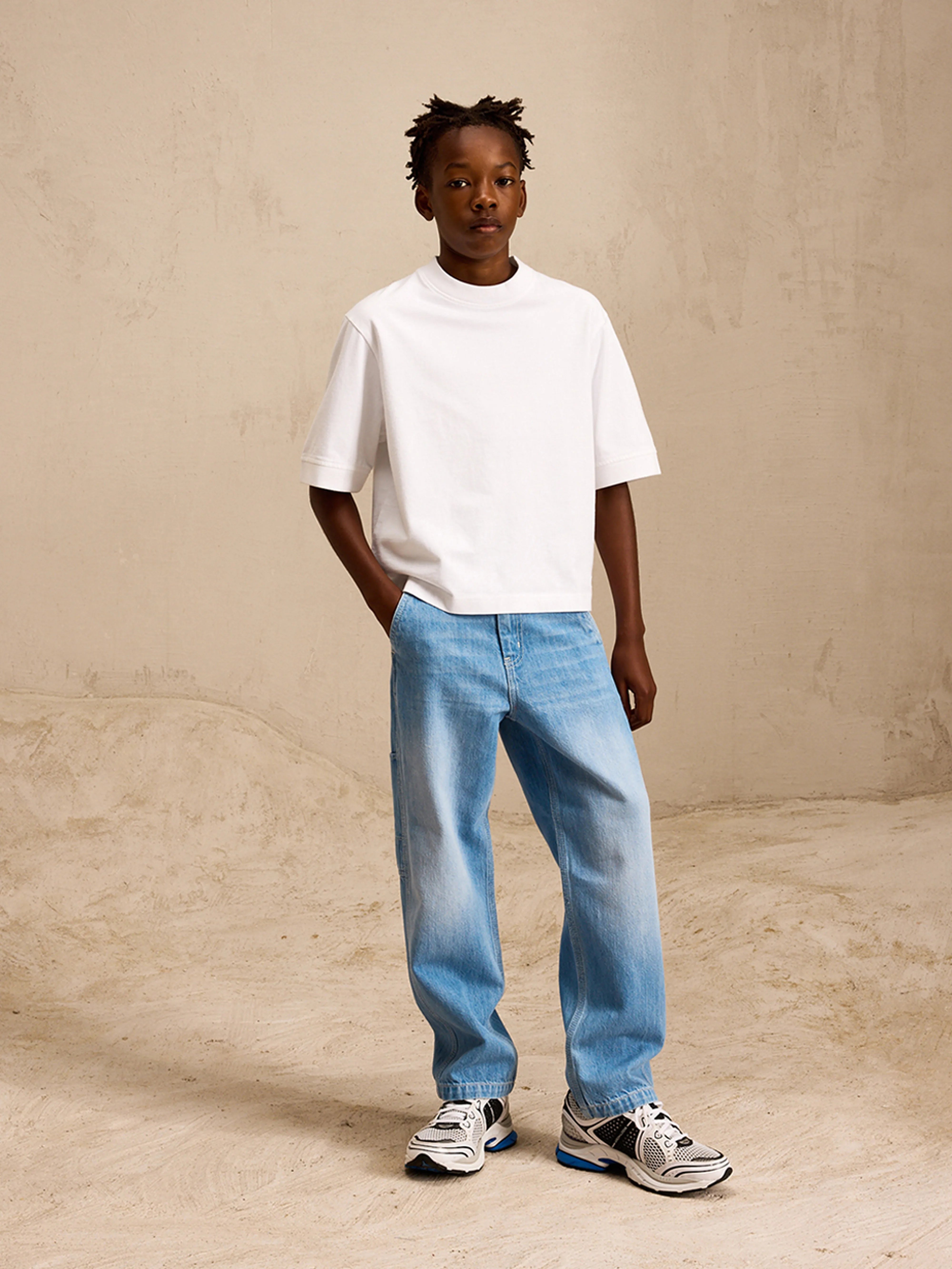 Peyo Tapered Jeans - Lt blue bleach For Boys | Bellerose