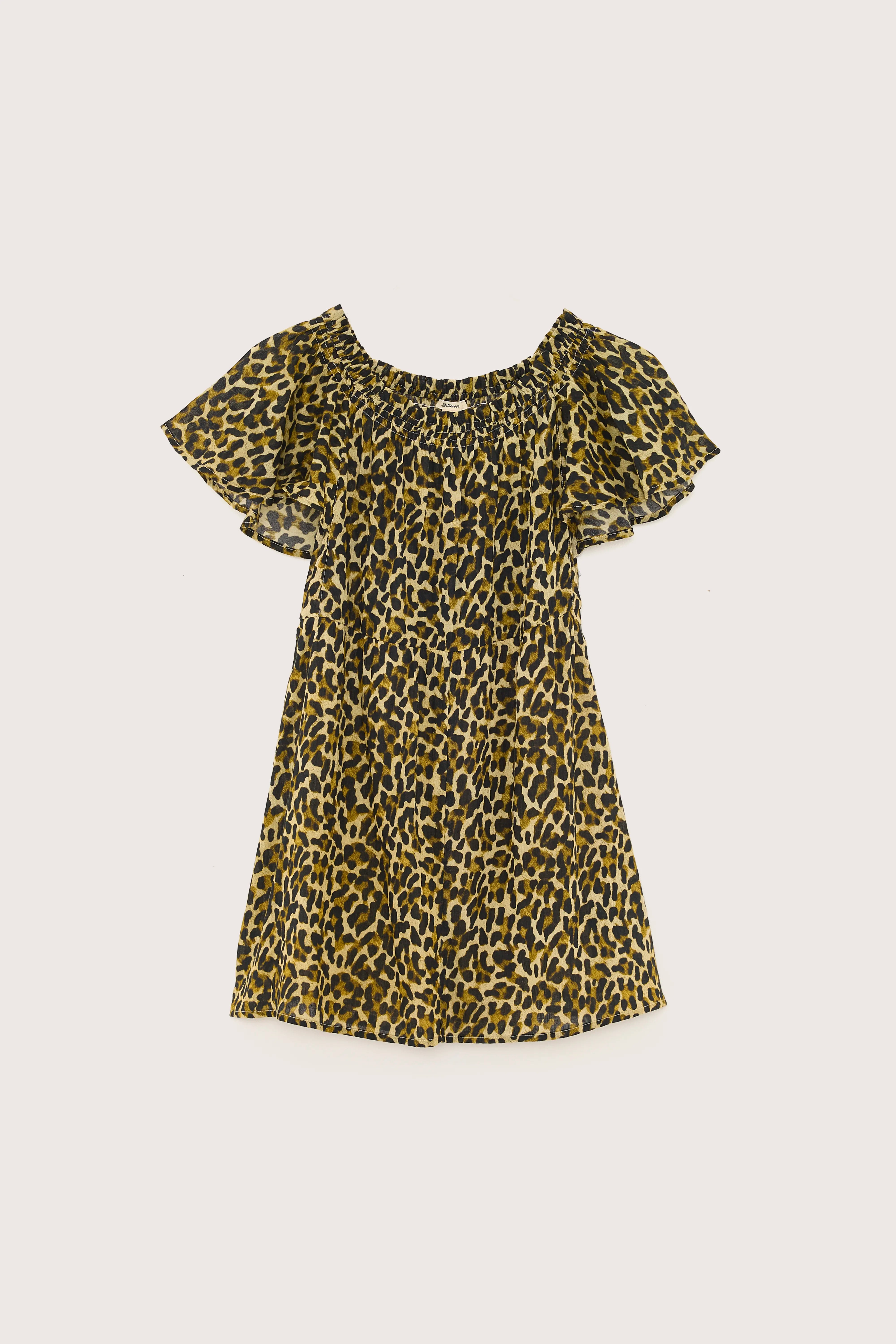 Han Mini Babydoll Dress - Antique gold / Ivory / Mokka For Girls | Bellerose