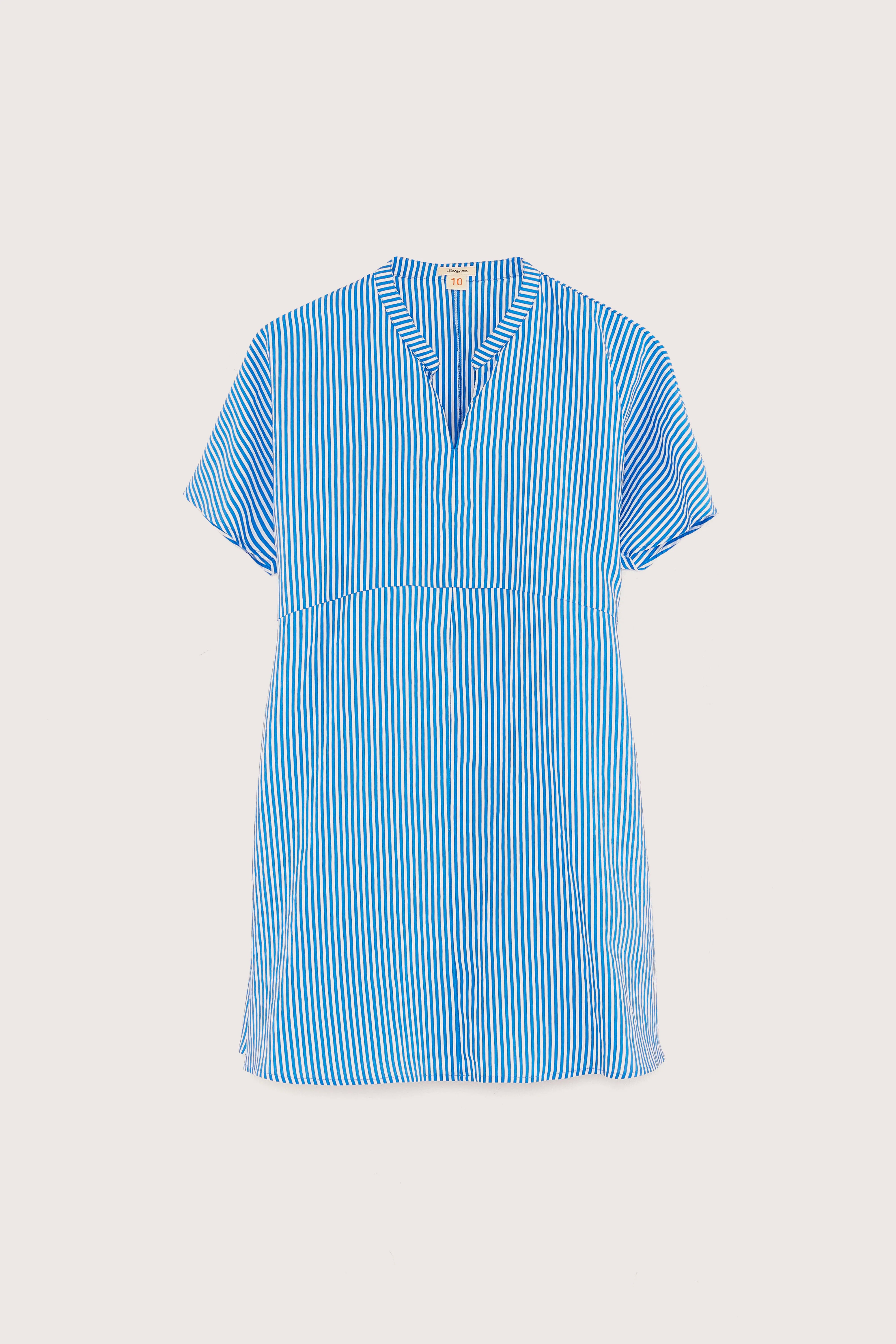 Akale Mini Dress - Touareg / Vintage white For Girls | Bellerose