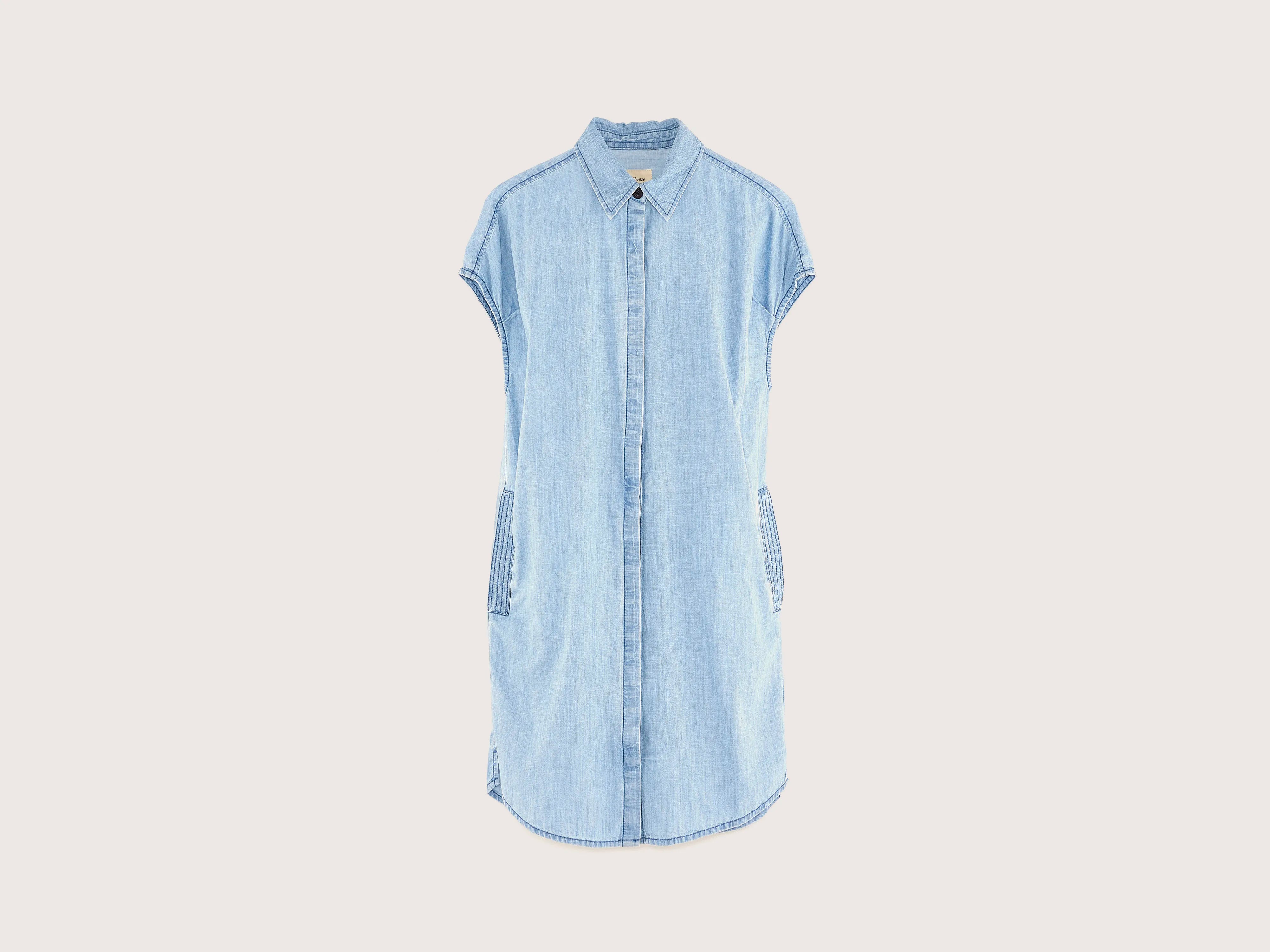 Wanted loose shirt dress (251 / G / LT BLUE STONE)