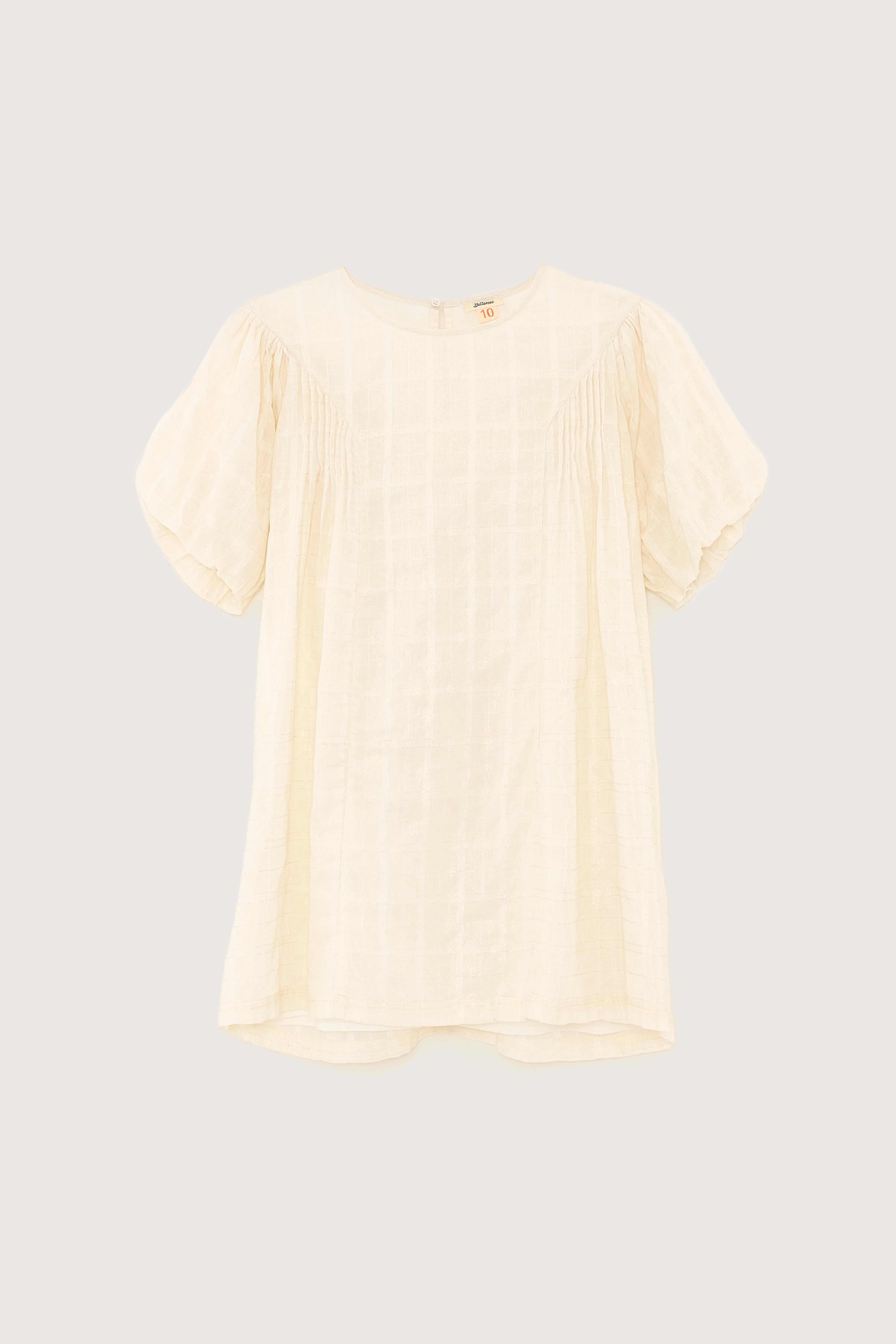 Harp Mini Babydoll Dress - Gold For Girls | Bellerose