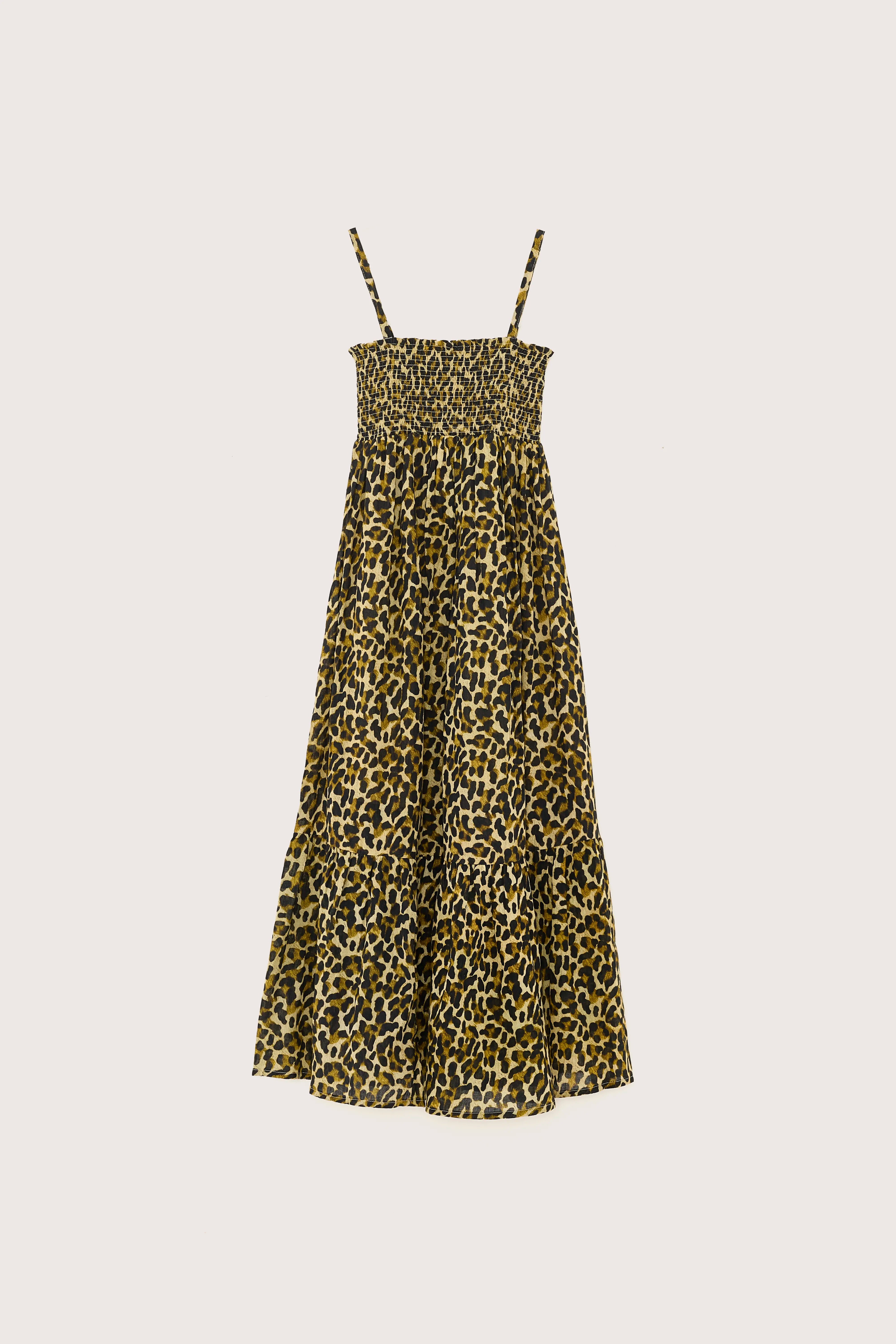 Heather Long Dress - Antique gold / Ivory / Mokka For Girls | Bellerose