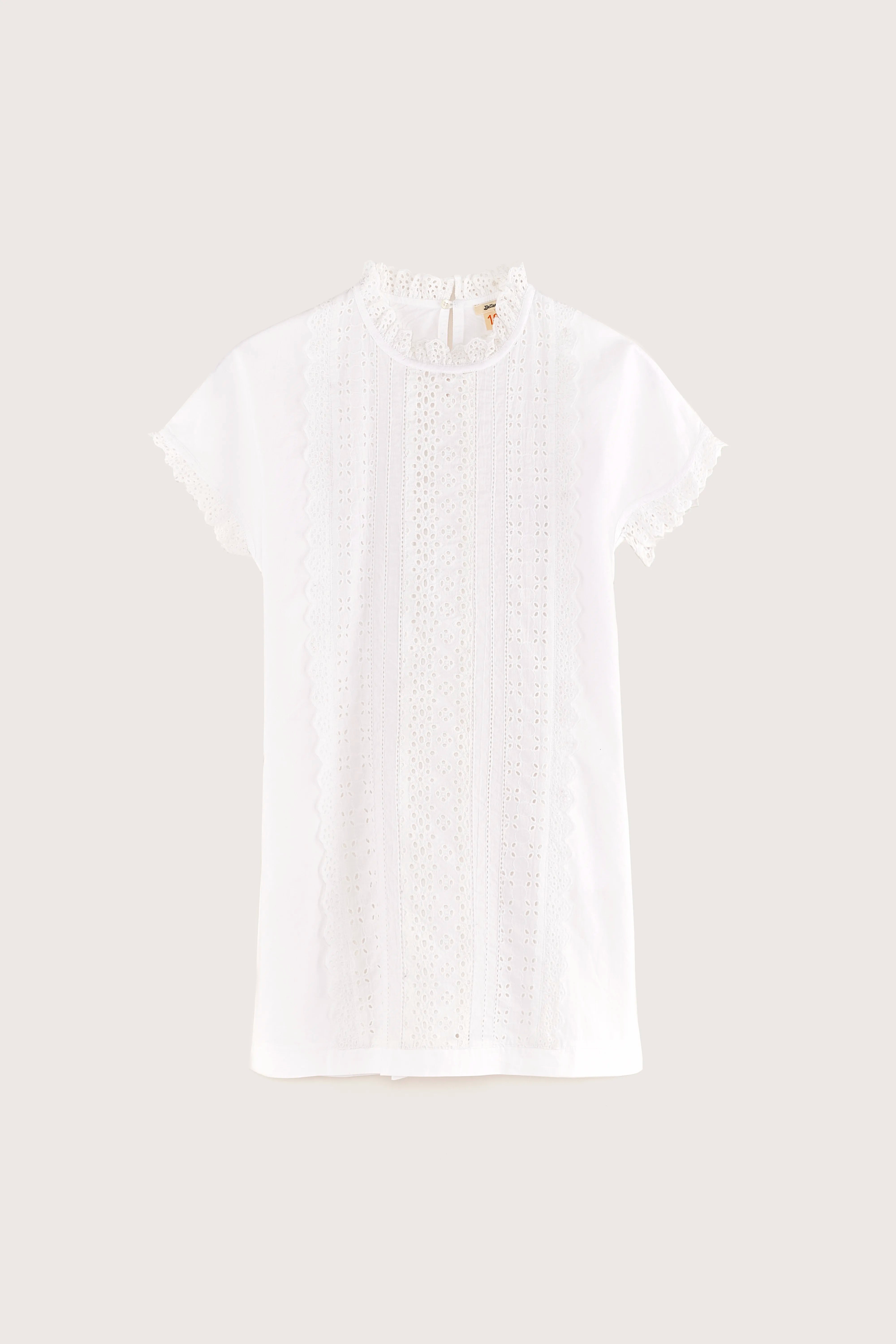 Honeur Romantic Mini Dress - White For Girls | Bellerose