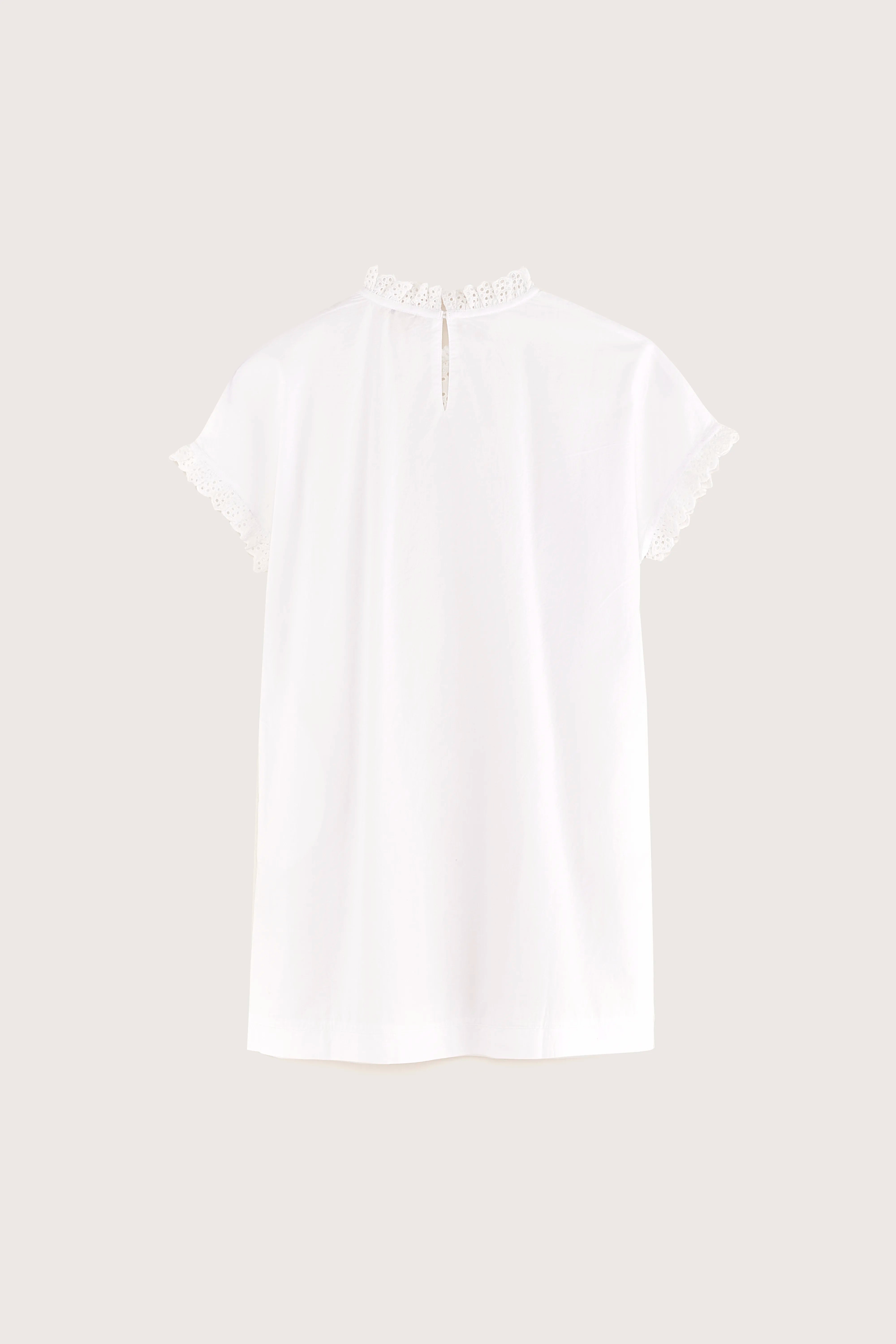 Honeur Romantic Mini Dress - White For Girls | Bellerose