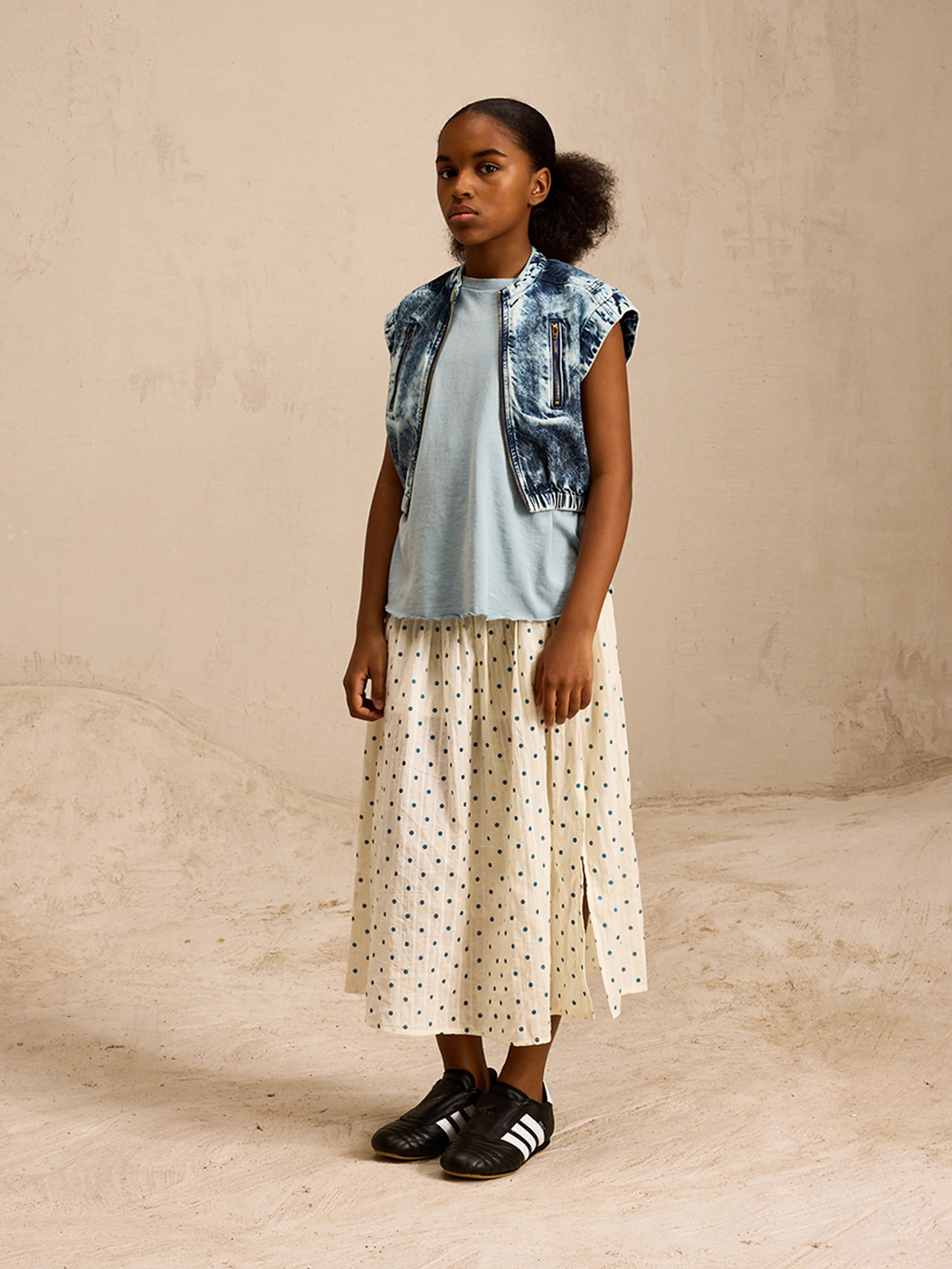 Hassle Long Skirt - Touareg / Whisper For Girls | Bellerose