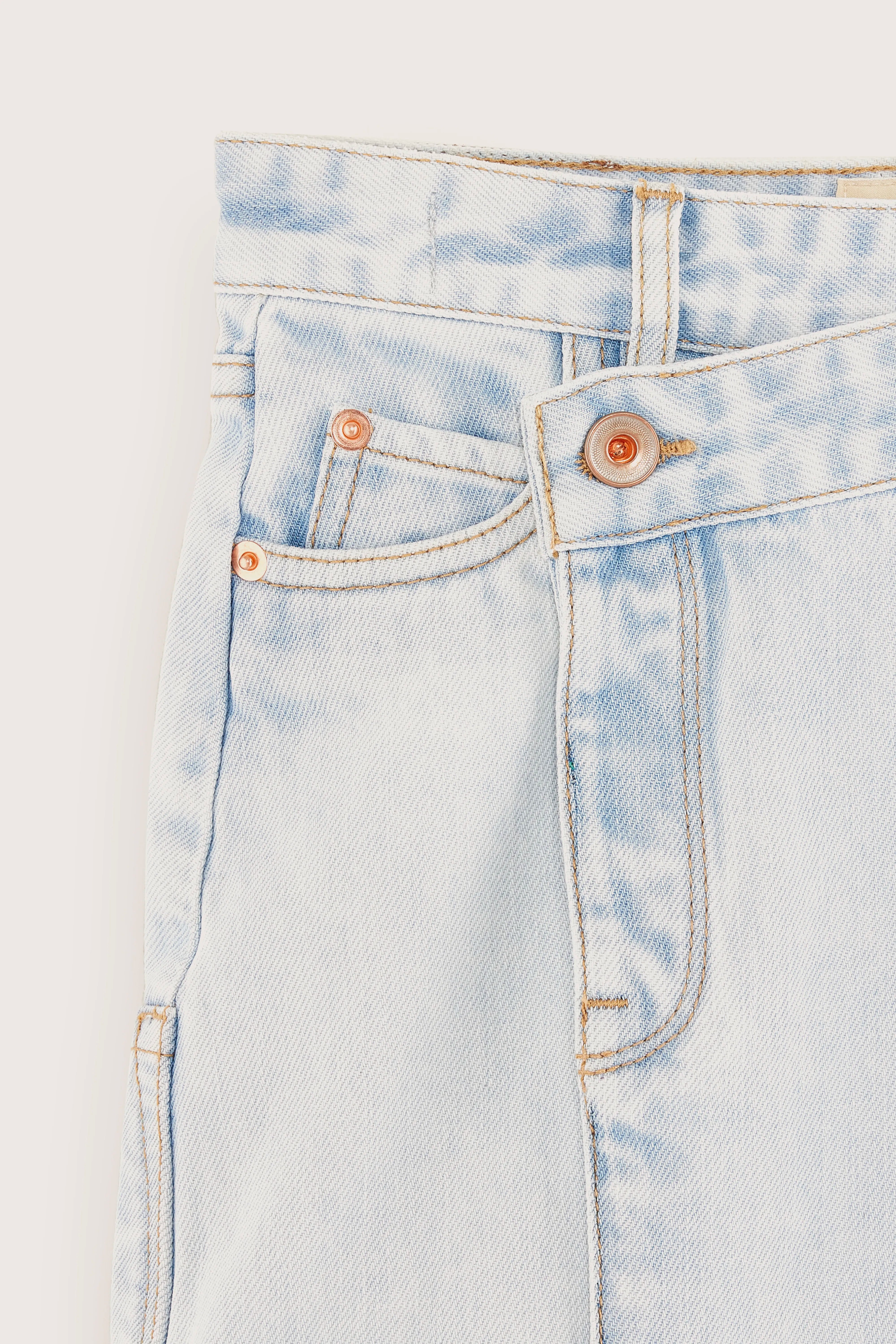 Wrapp wrap skirt (251 / G / LT BLUE BLEACH)