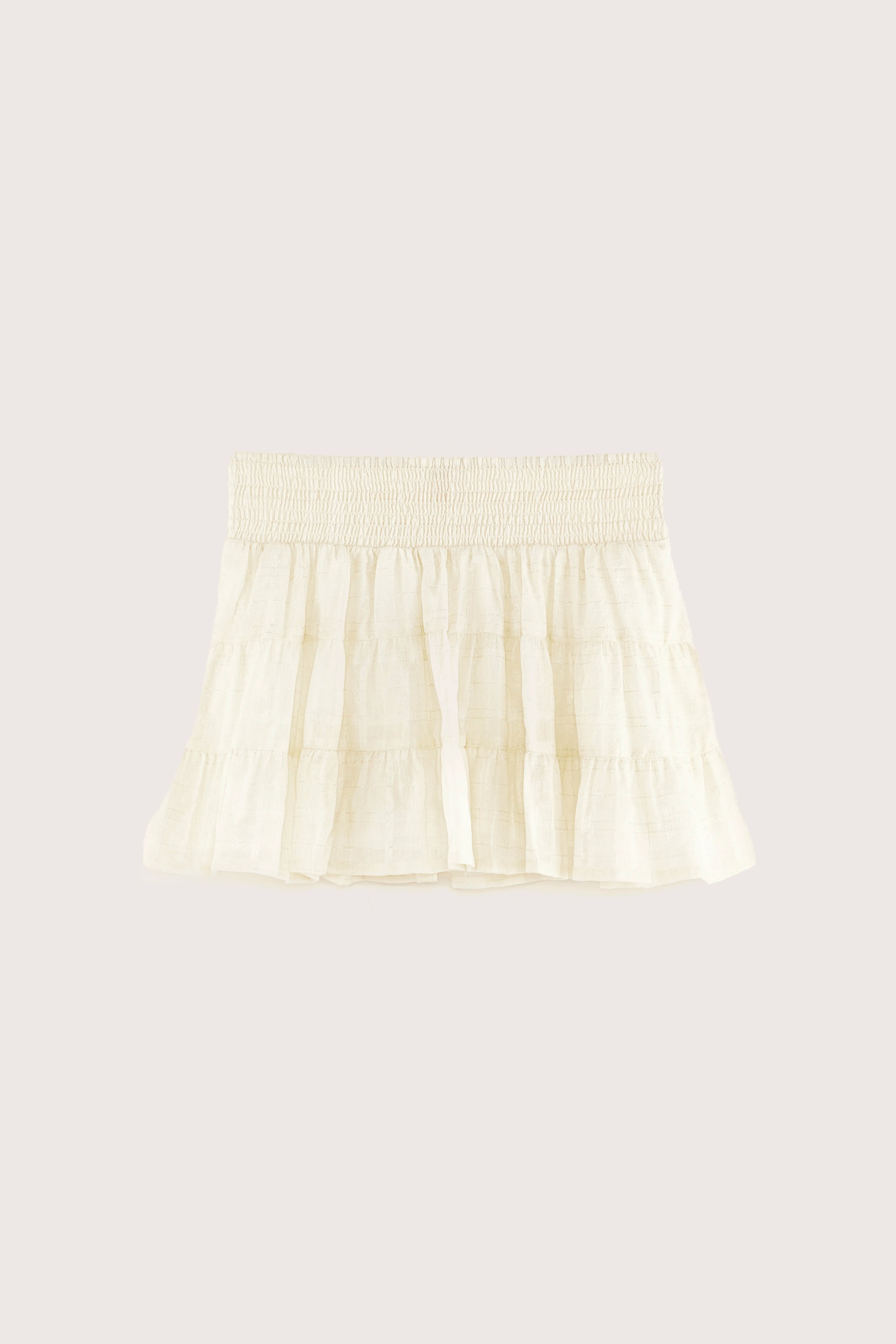 Hyacint Mini Skirt - Gold For Girls | Bellerose