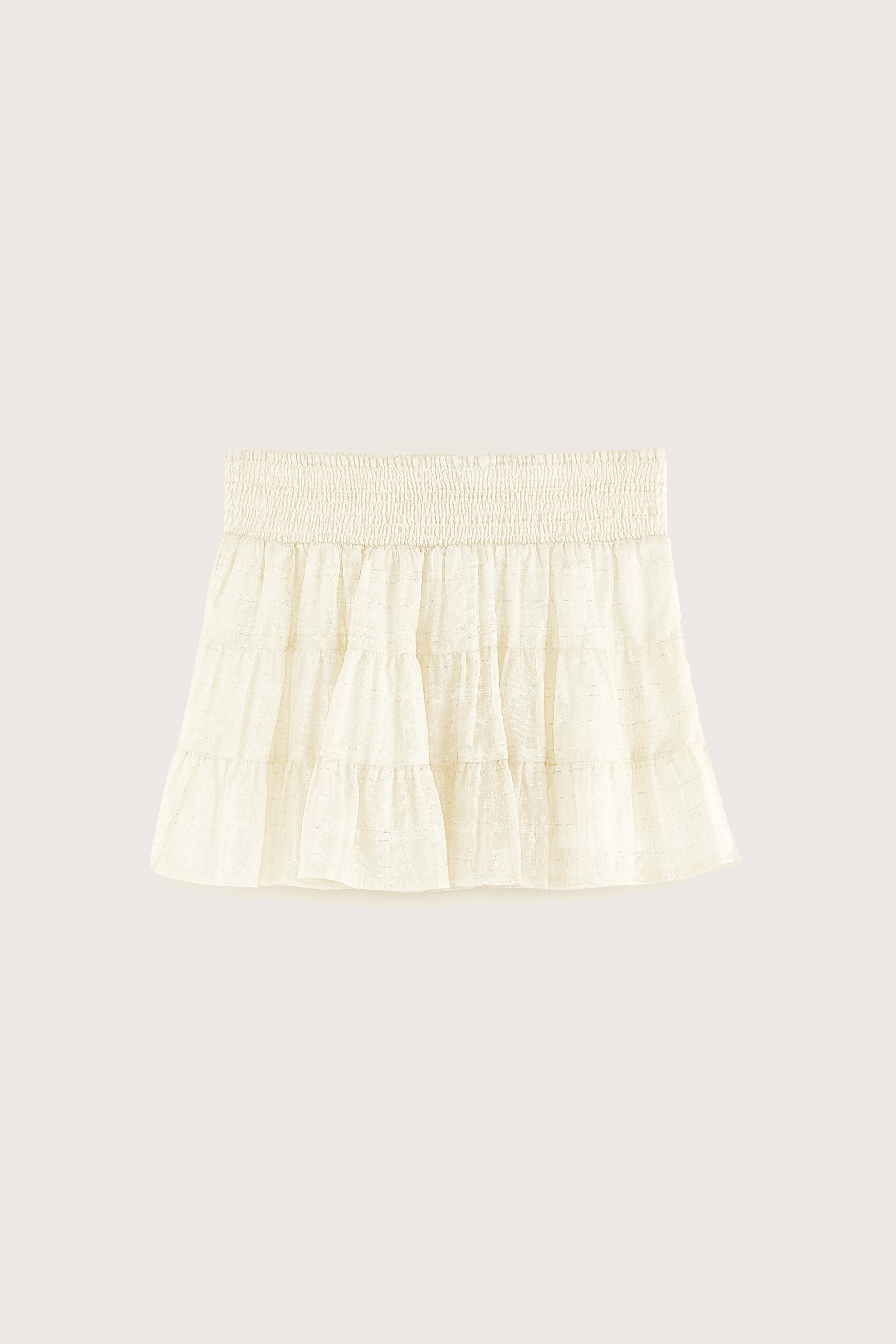 Hyacint Mini Skirt - Gold For Girls | Bellerose