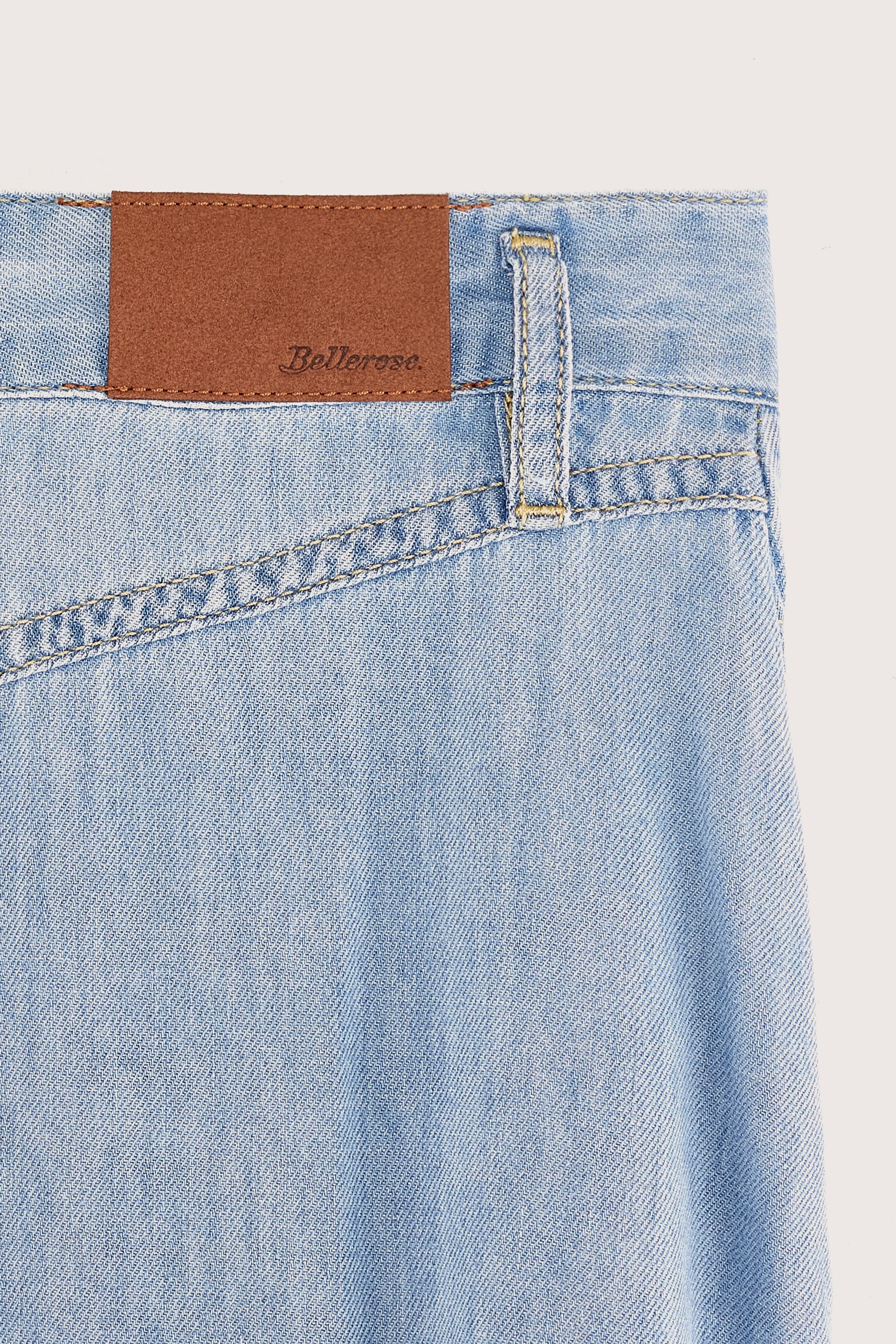 Jupe longue en jean Pivoine (251 / G / LT BLUE BLEACH)
