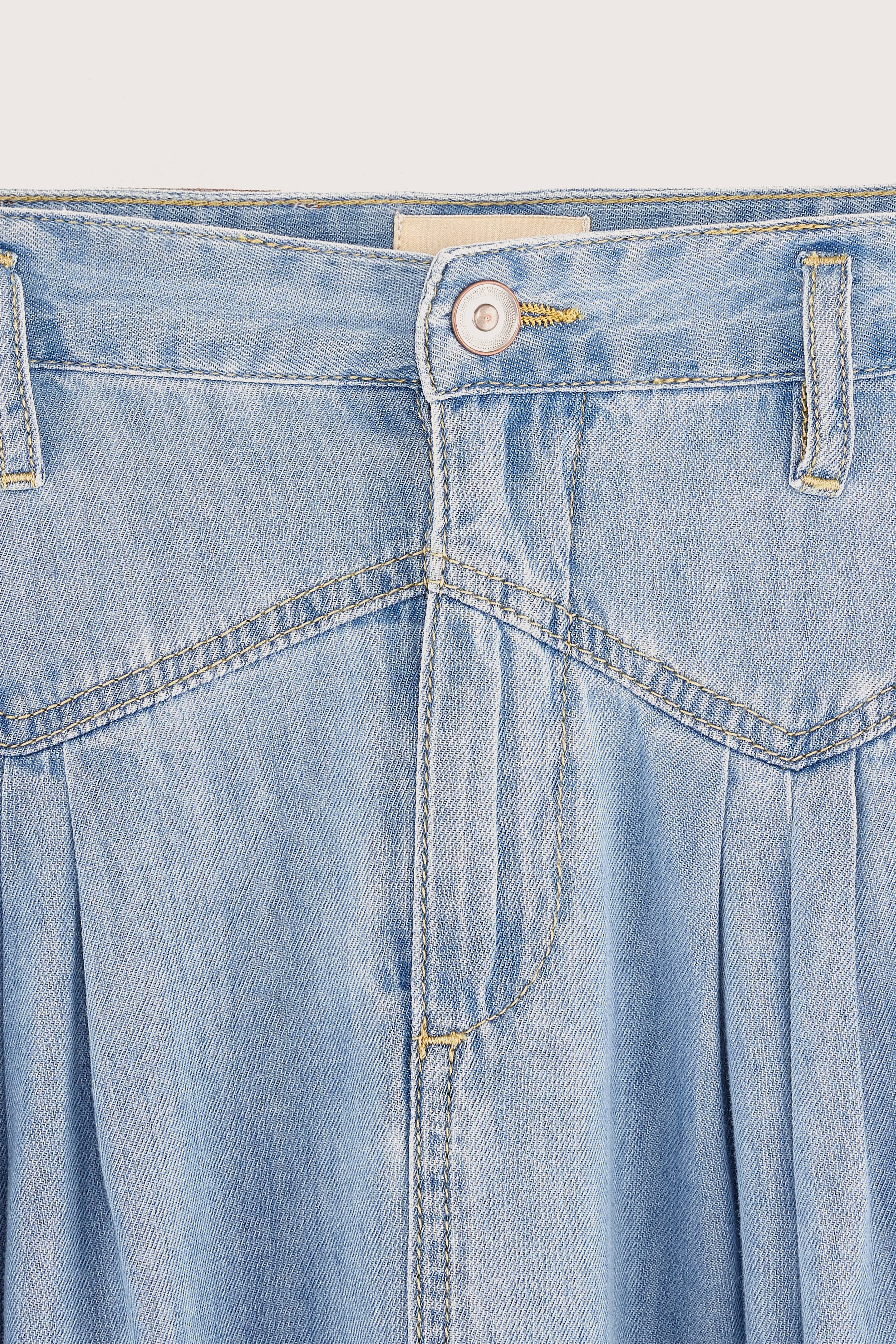 Pivoine Lange Denimrok - Lt blue bleach Voor Meisjes | Bellerose