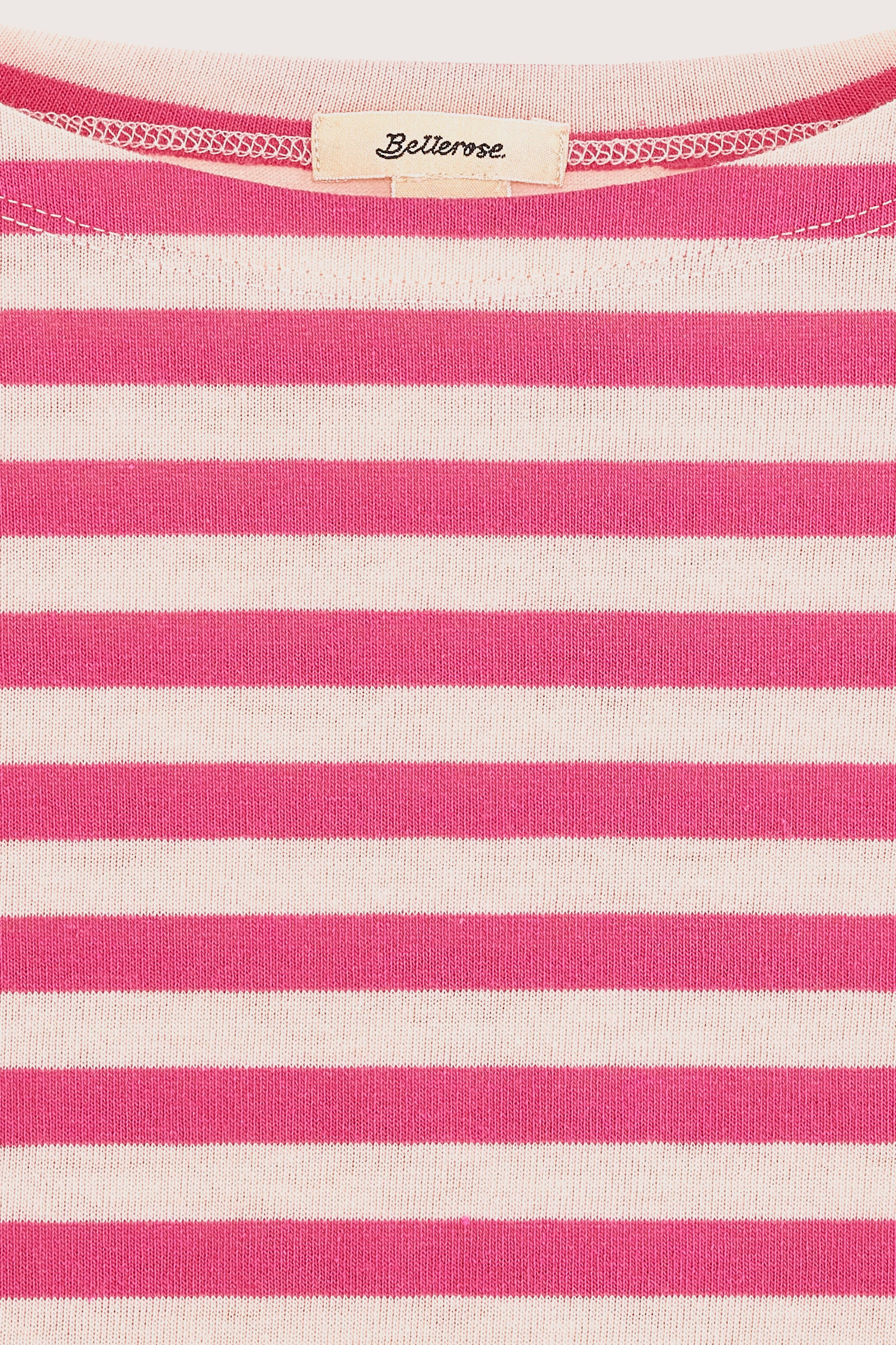Vassy T-shirt Met Korte Mouwen - Ecru / Fushia Voor Meisjes | Bellerose