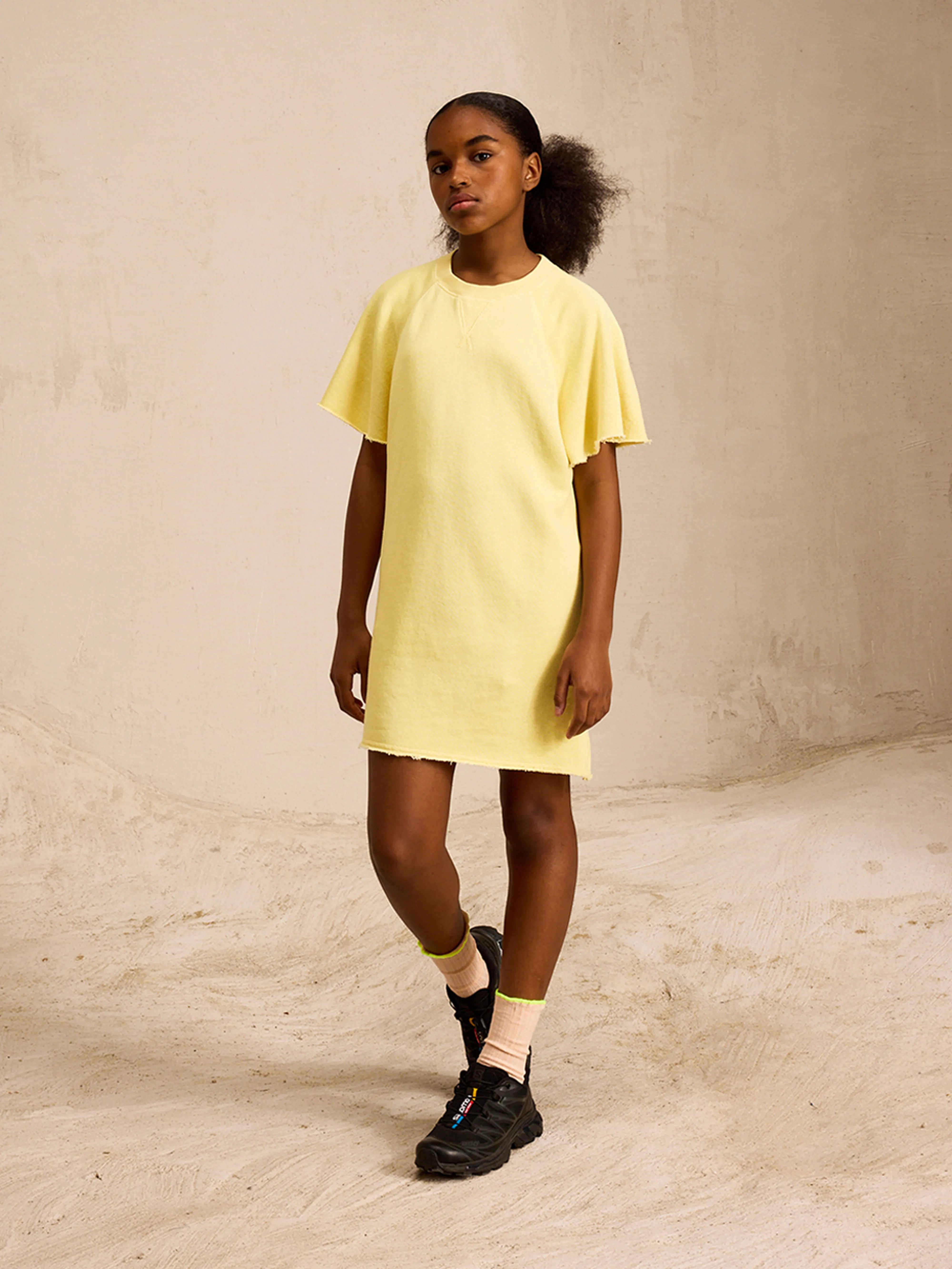 Falong Sweatshirt Dress - French vanilla For Girls | Bellerose