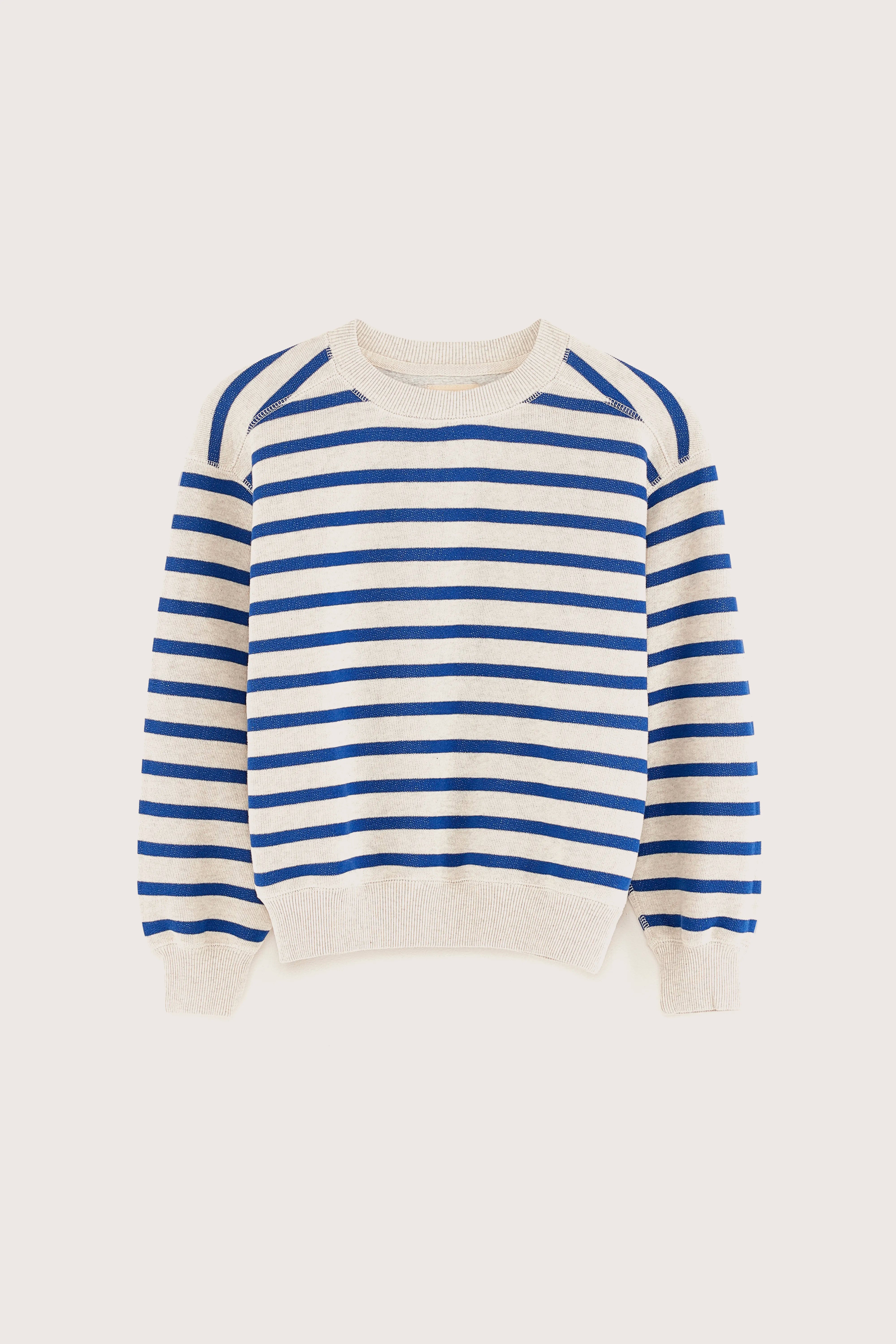 Fadol Crewneck Sweatshirt - Blue jeans / Oyster For Girls | Bellerose