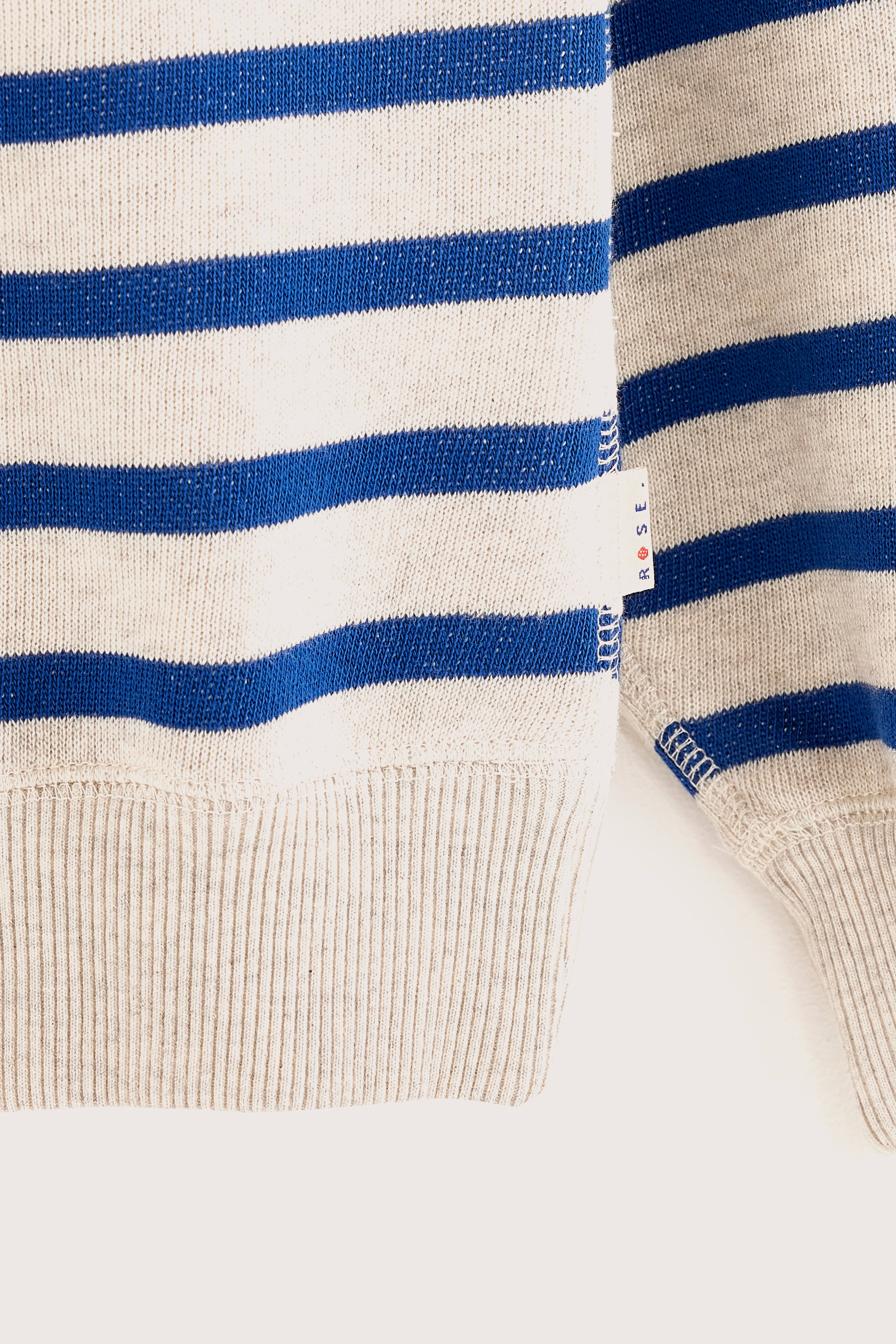 Fadol Crewneck Sweatshirt - Blue jeans / Oyster For Girls | Bellerose