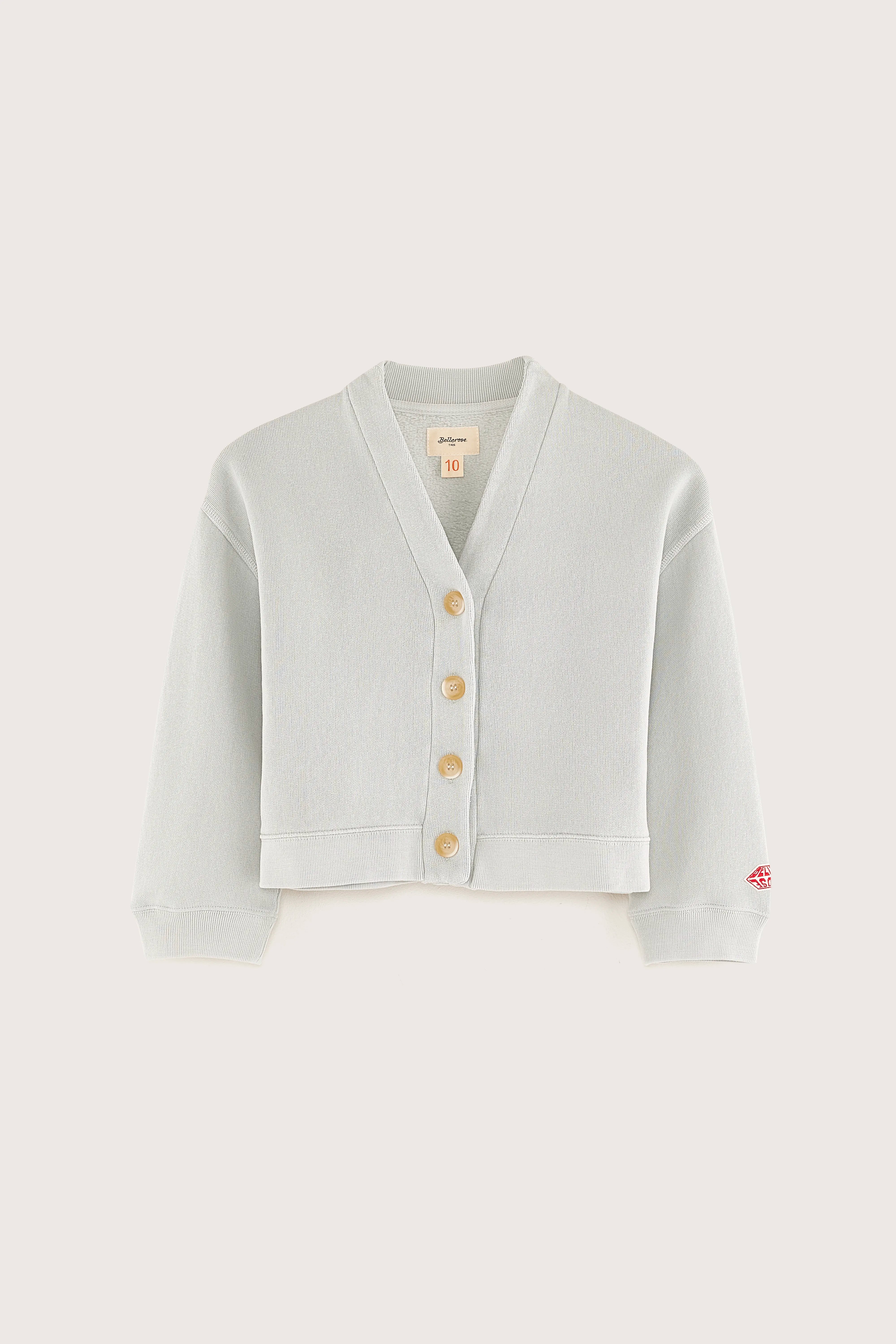 Cardigan Col V Fomp - Aqua Pour Fille | Bellerose