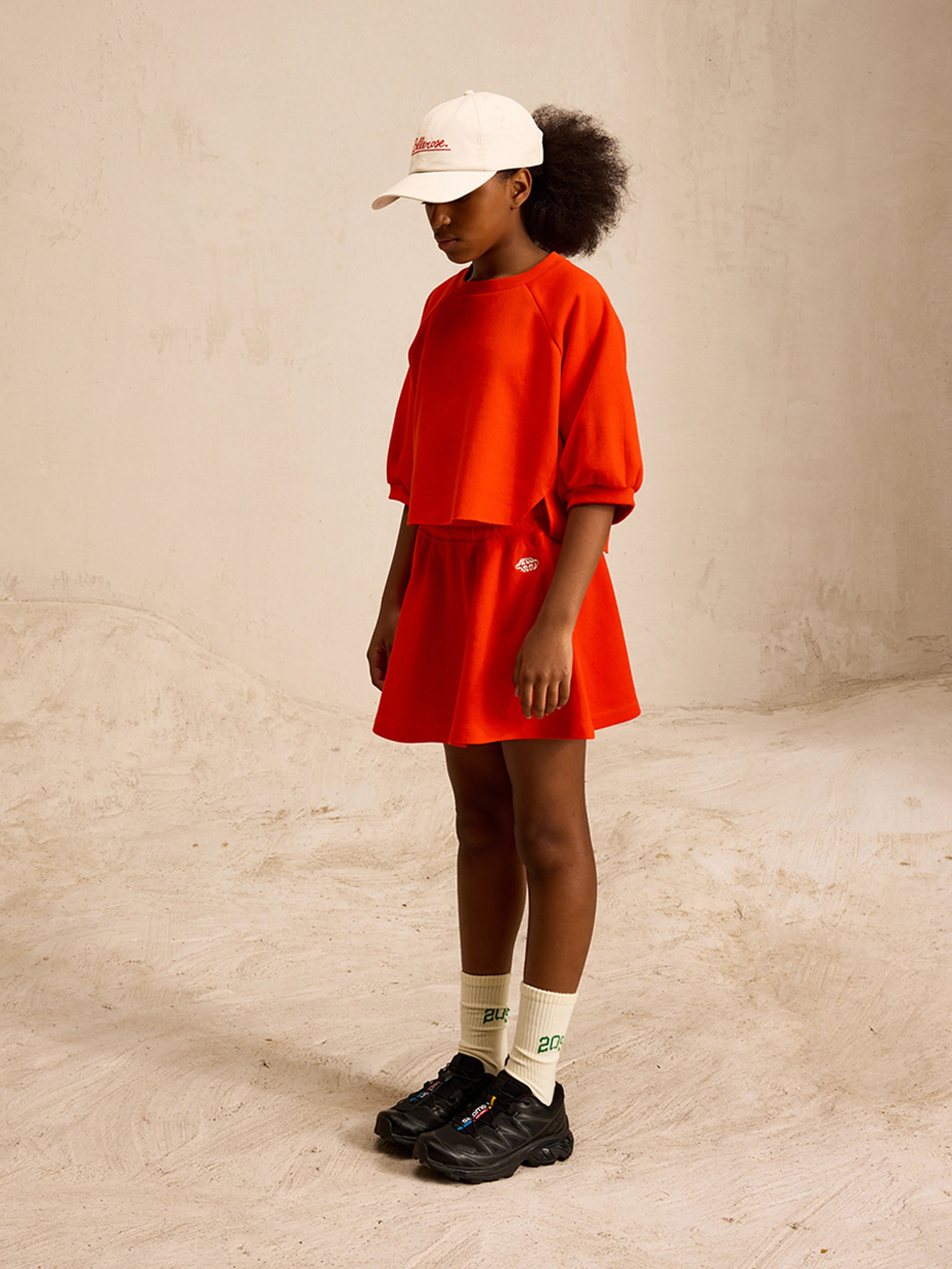 Felicia Relaxed T-shirt - Massai red For Girls | Bellerose