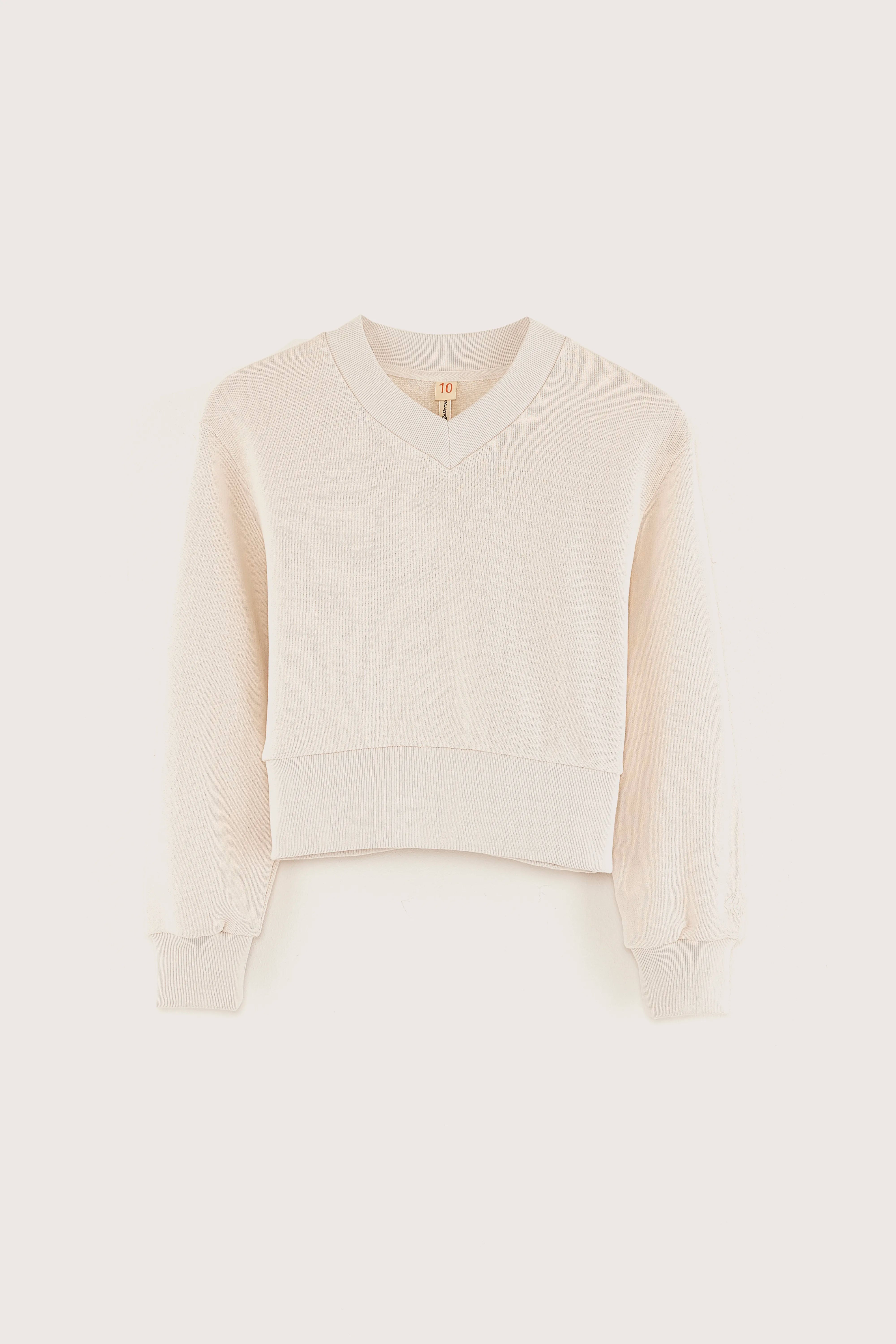 Feba v-neck sweatshirt (251 / G / WHISPER)