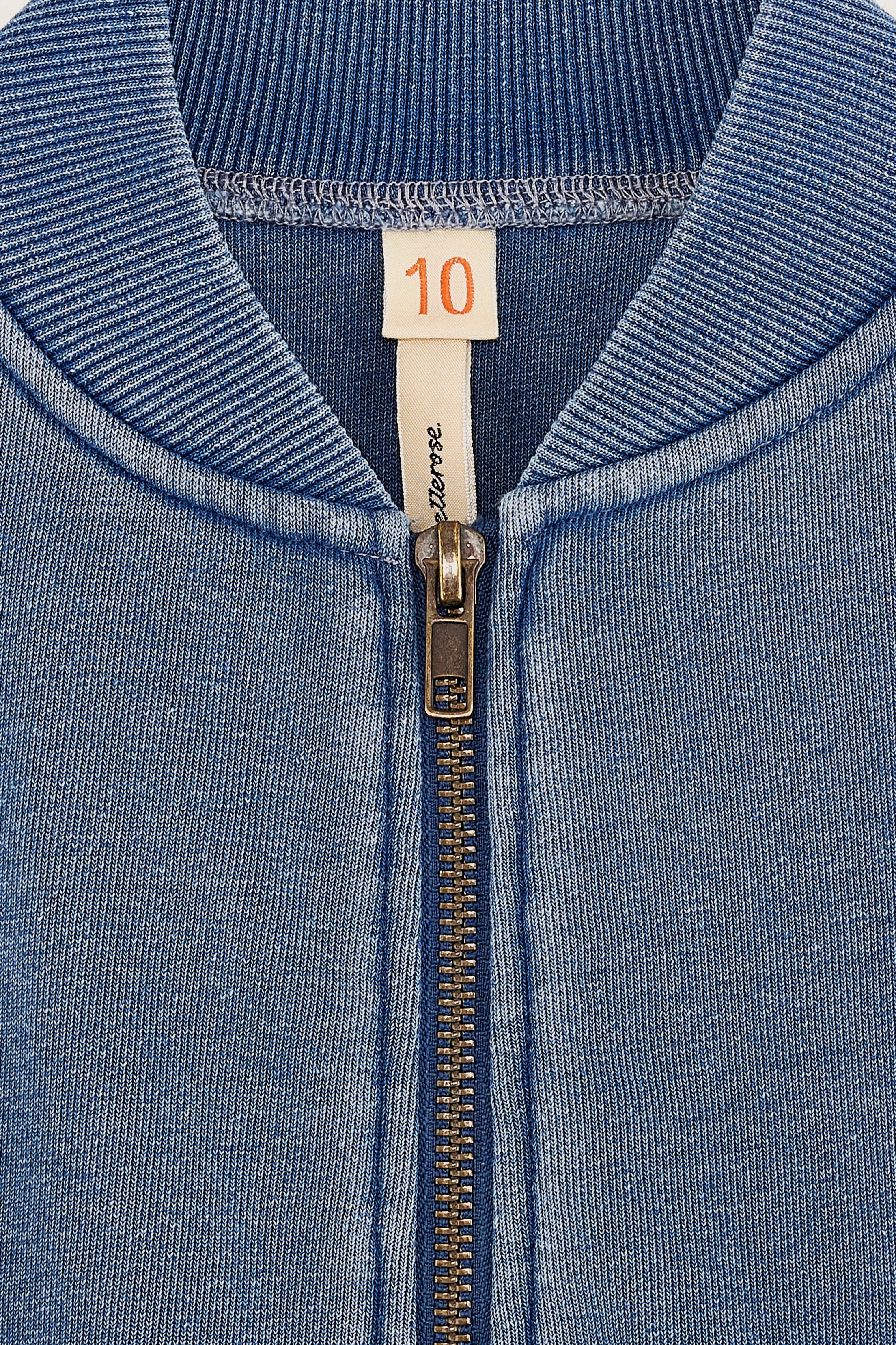 Finess zip-front sweatshirt (251 / G / BLUE JEANS)