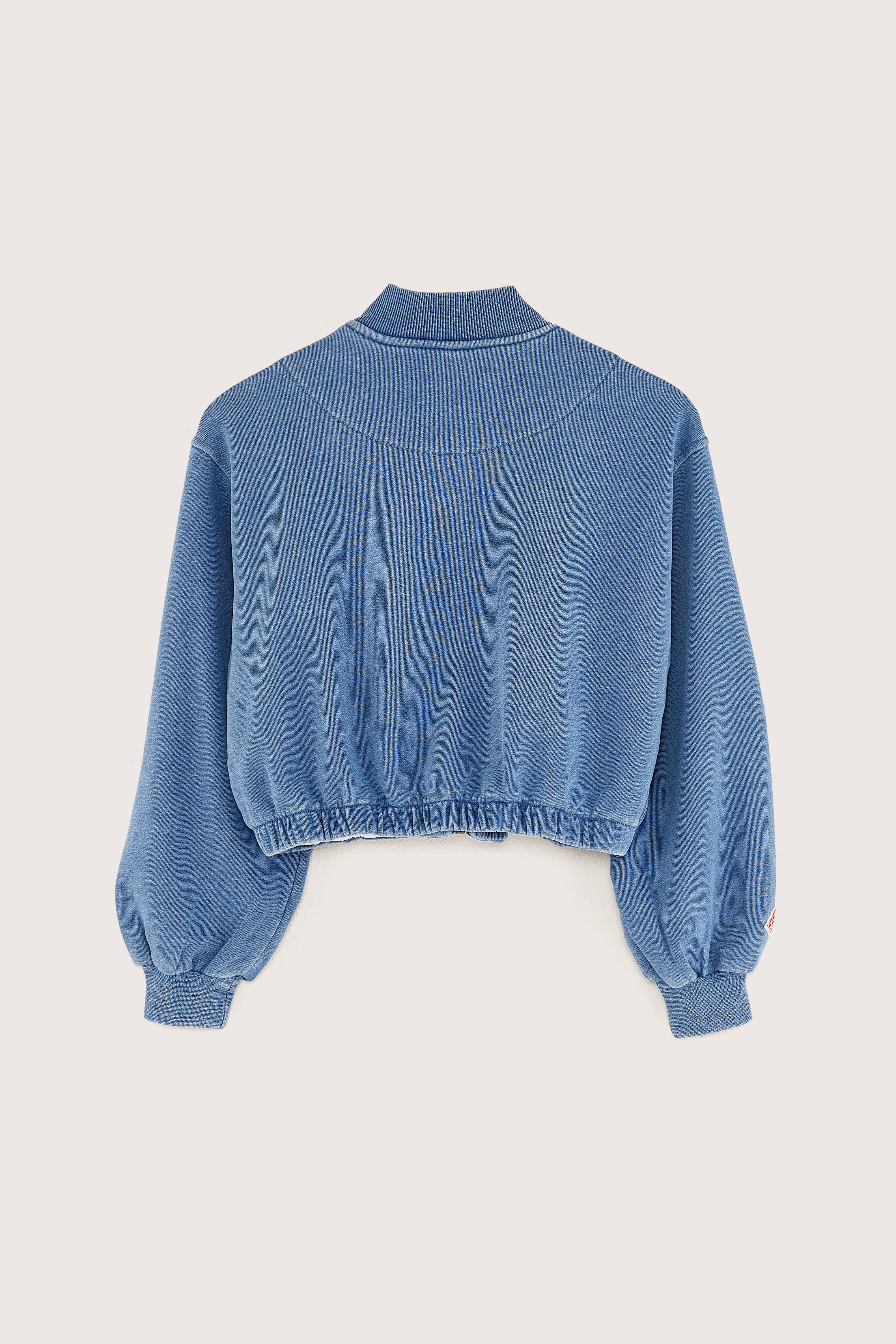 Finess zip-front sweatshirt (251 / G / BLUE JEANS)