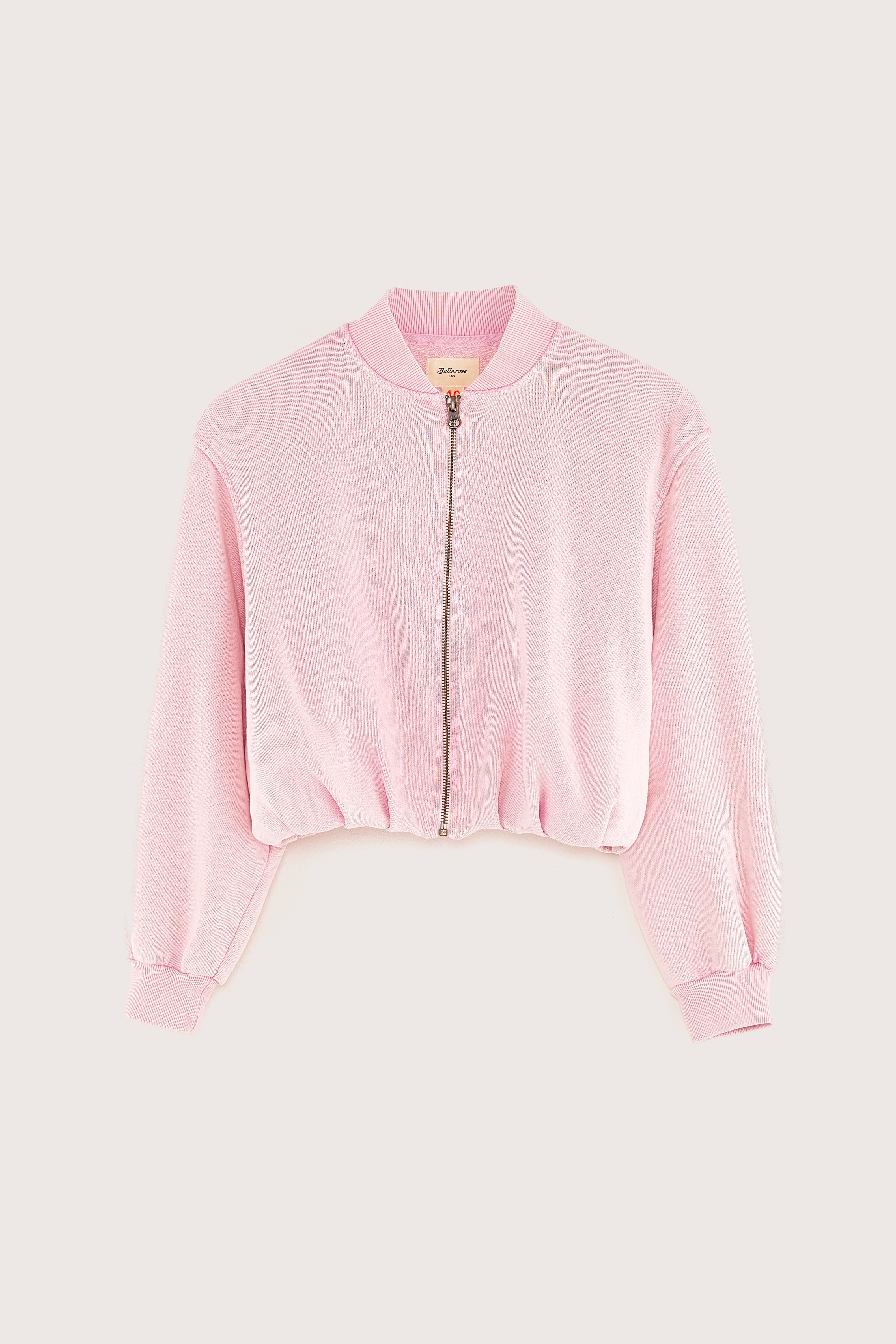 Finess zip-front sweatshirt (251 / G / MARSHMALLOW)