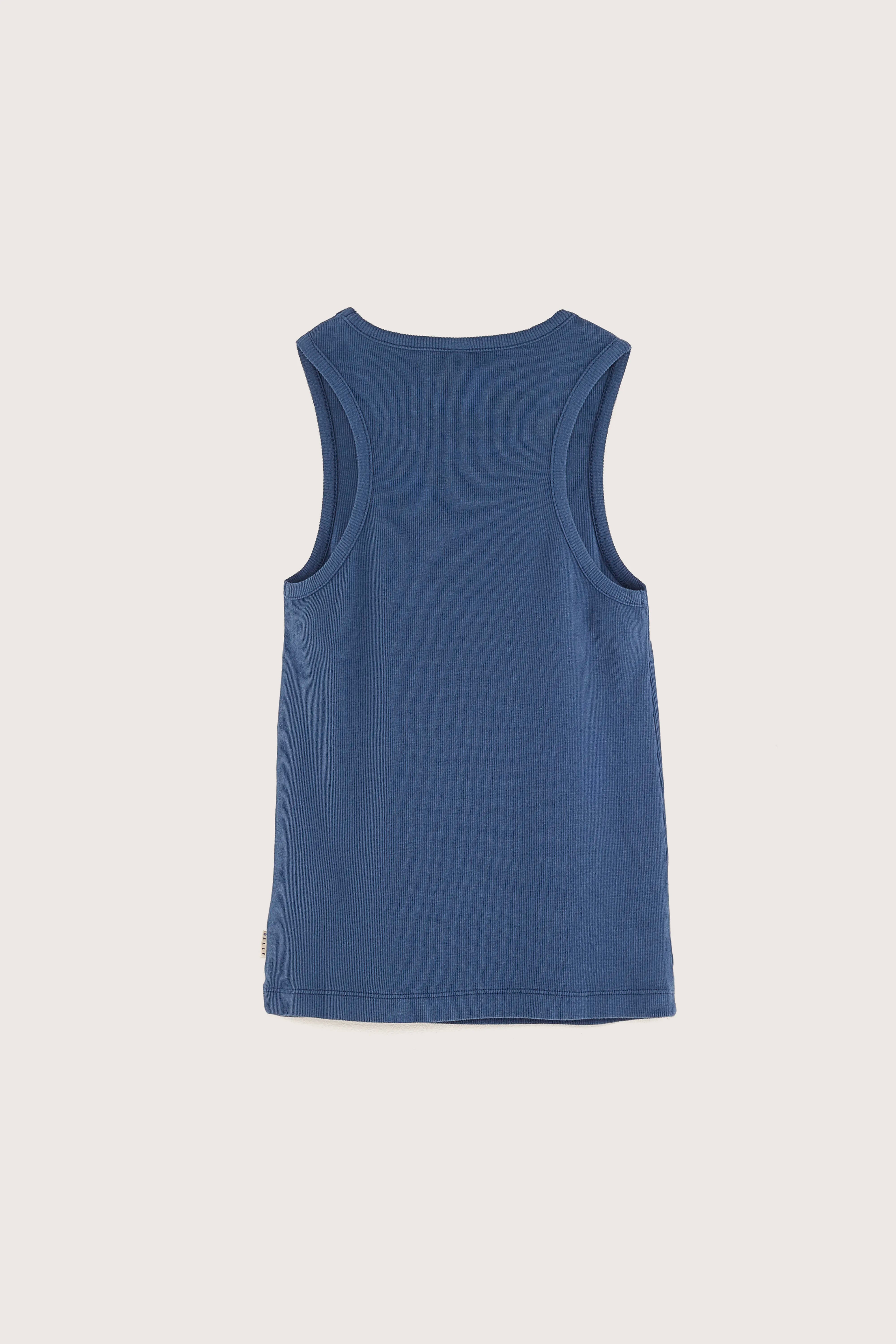 Famu Sleeveless Tank Top - Blue jeans For Girls | Bellerose