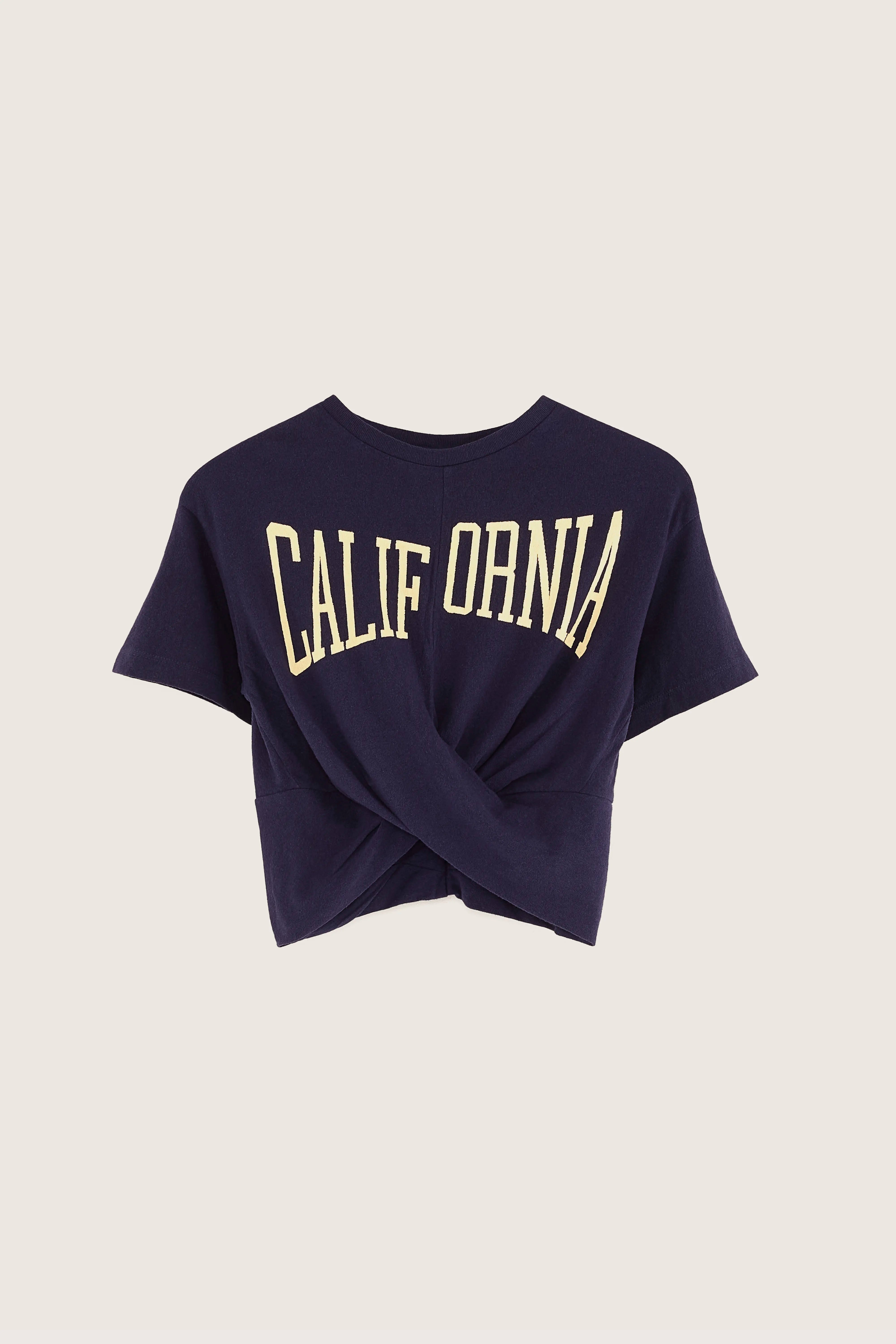 T-shirt À Devant Croisé Crissy - French vanilla / Naval Pour Fille | Bellerose