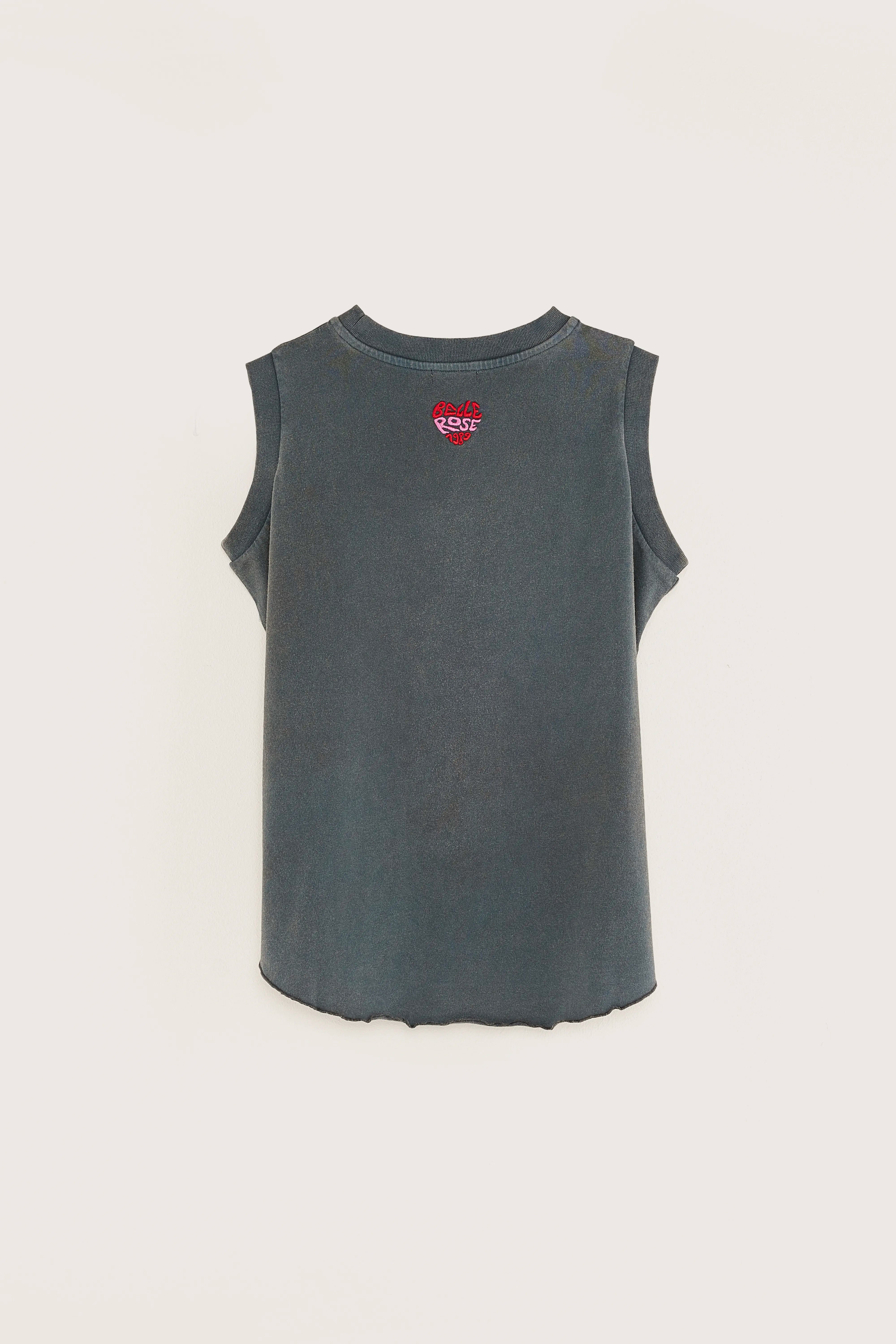 Vamuc Relaxed Tank Top - Black sand For Girls | Bellerose