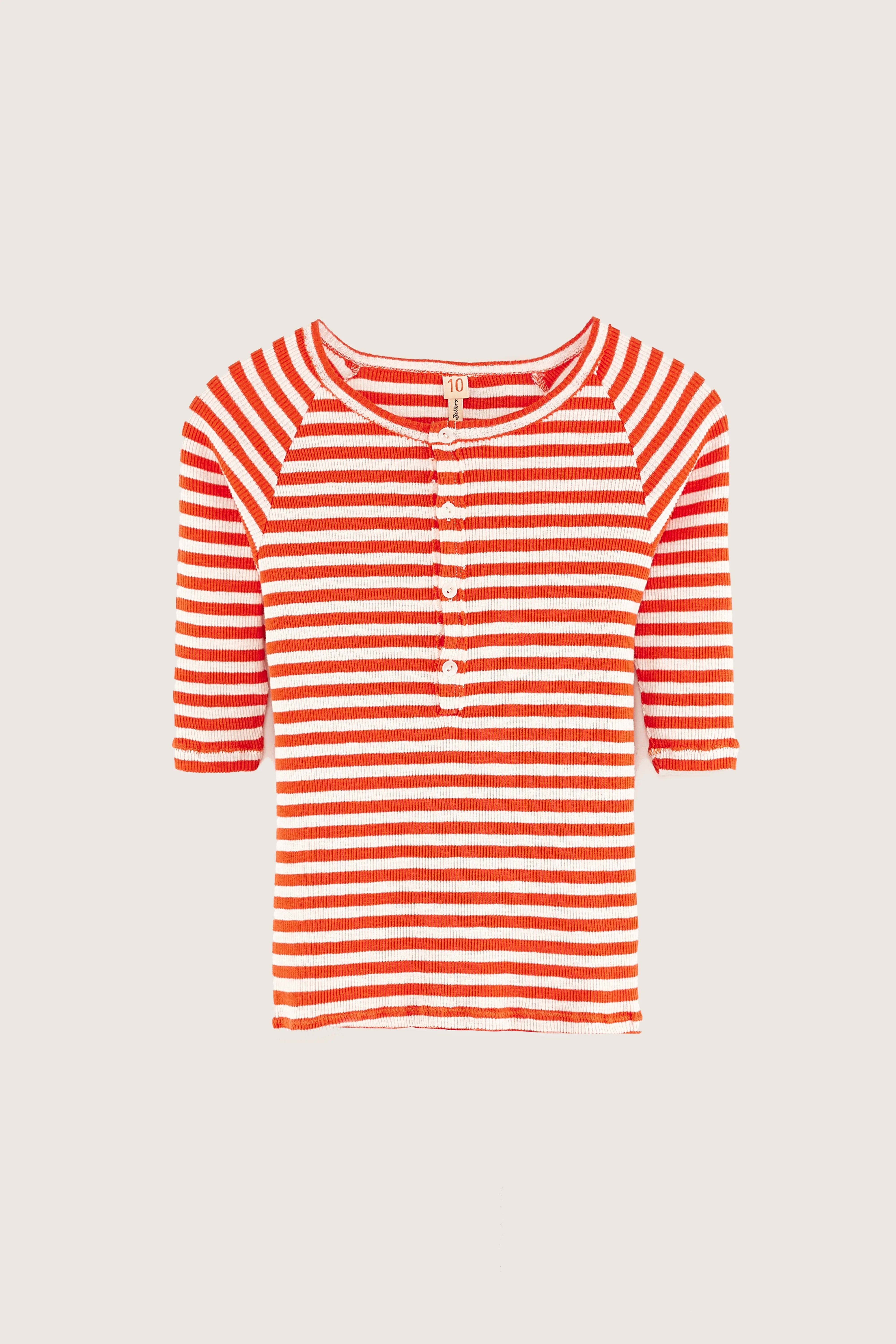 Flipper Slim T-shirt - Massai red / Whisper For Girls | Bellerose