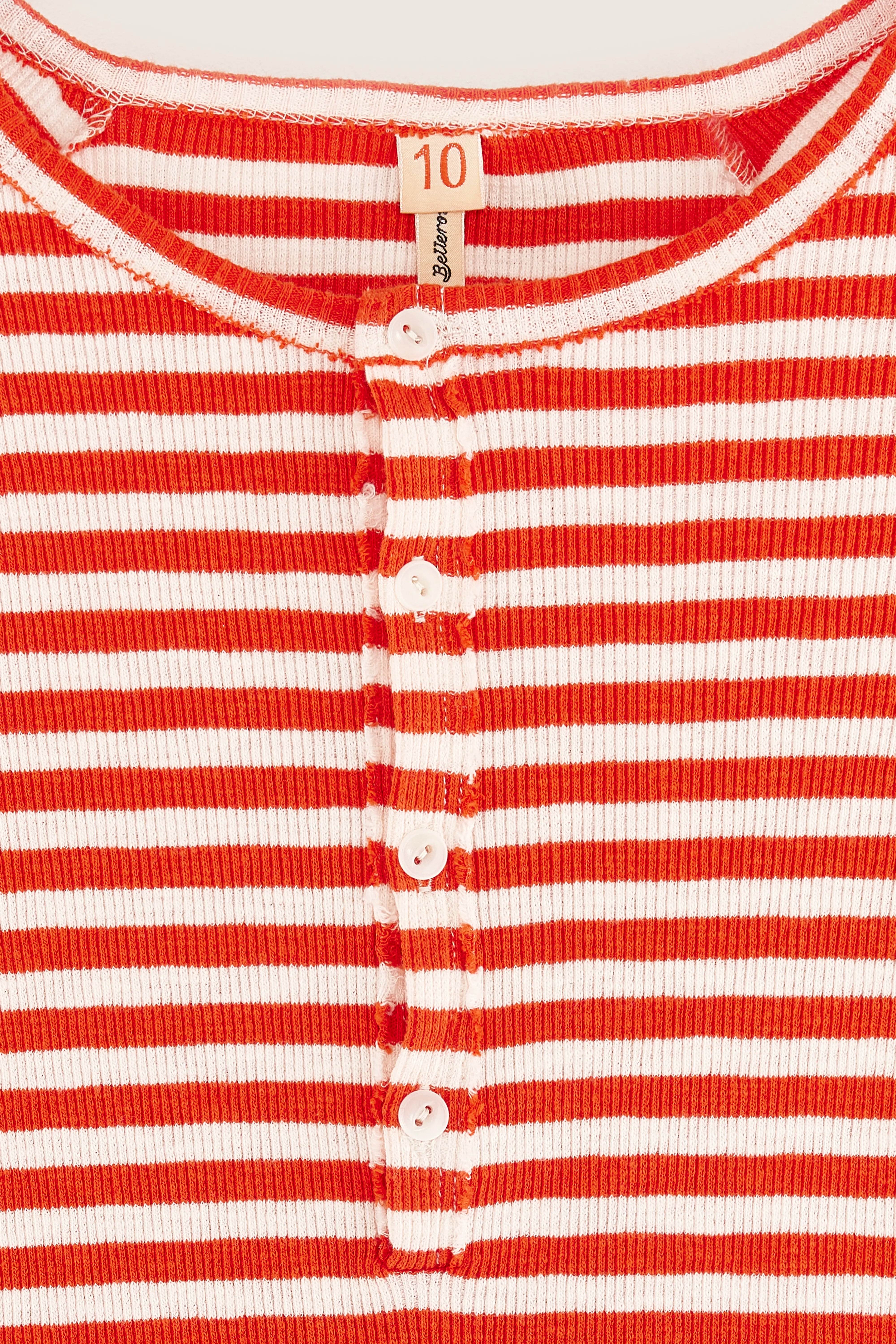 Flipper Slim T-shirt - Massai red / Whisper For Girls | Bellerose