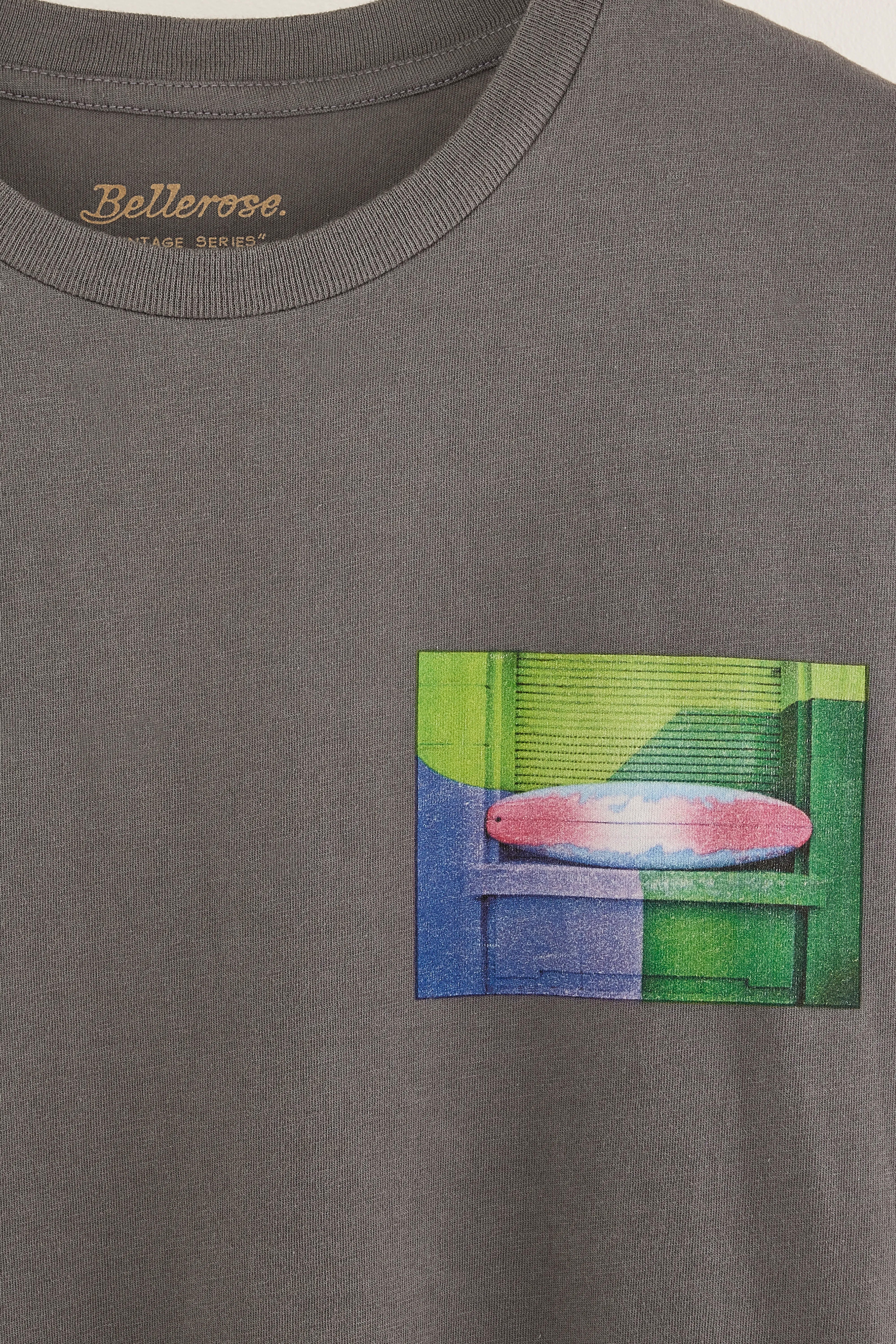 Kenny T-shirt Met Korte Mouwen - Elephant / Fluo green Voor Jongens | Bellerose