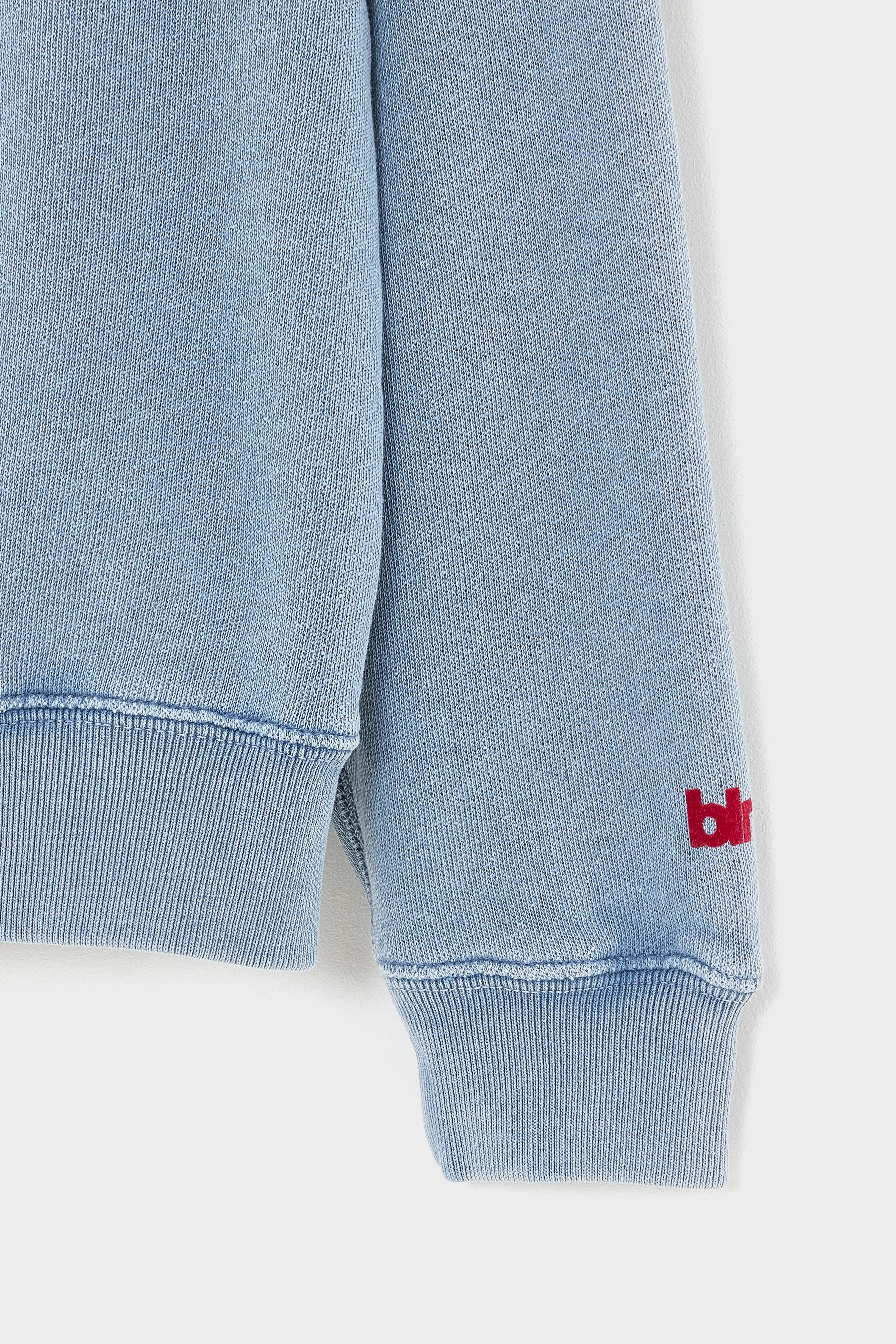 Sweatshirt Col Rond Fagoso - Dark wave Pour Garçon | Bellerose