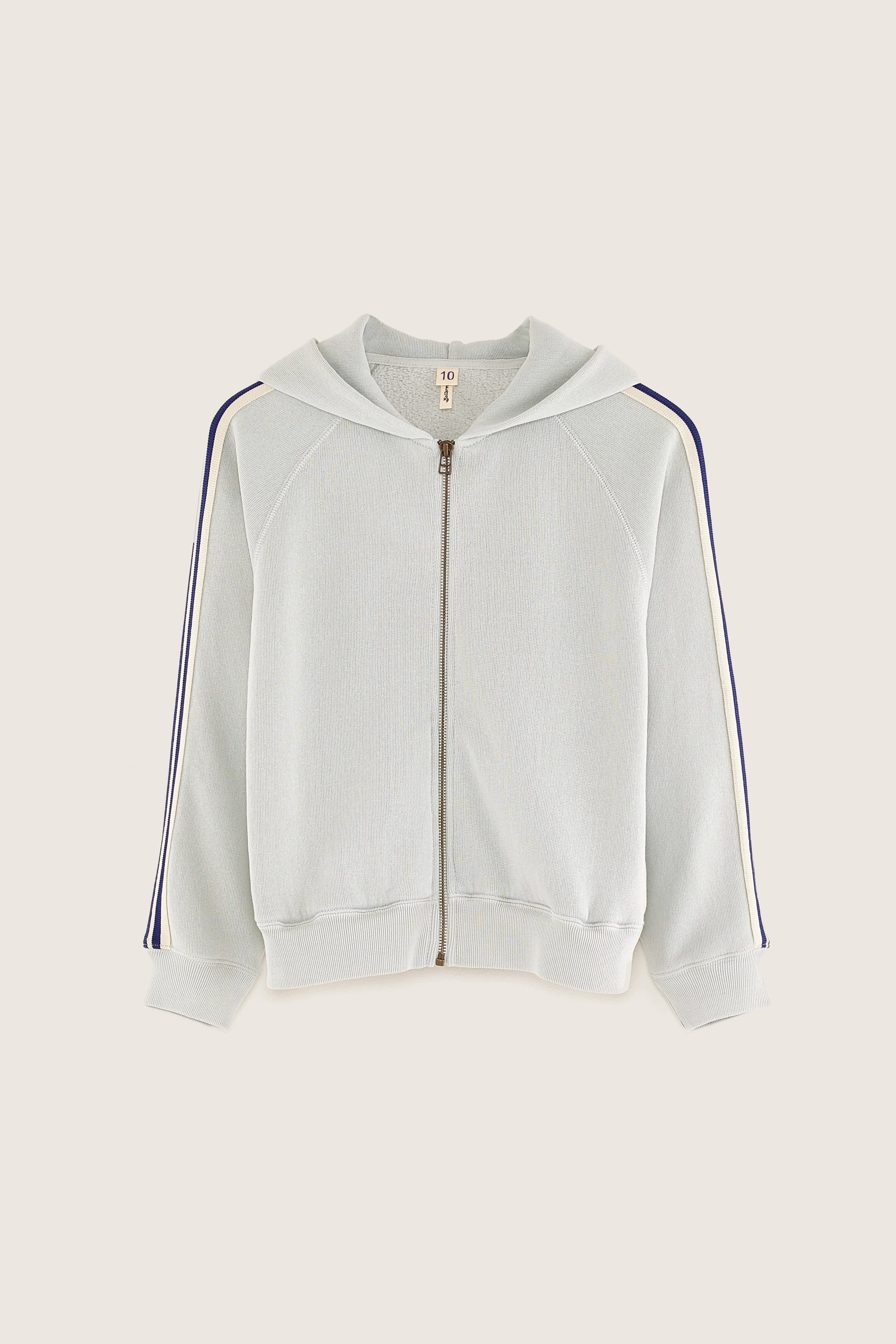 Fieko zip-front hoodie (251 / B / AQUA)