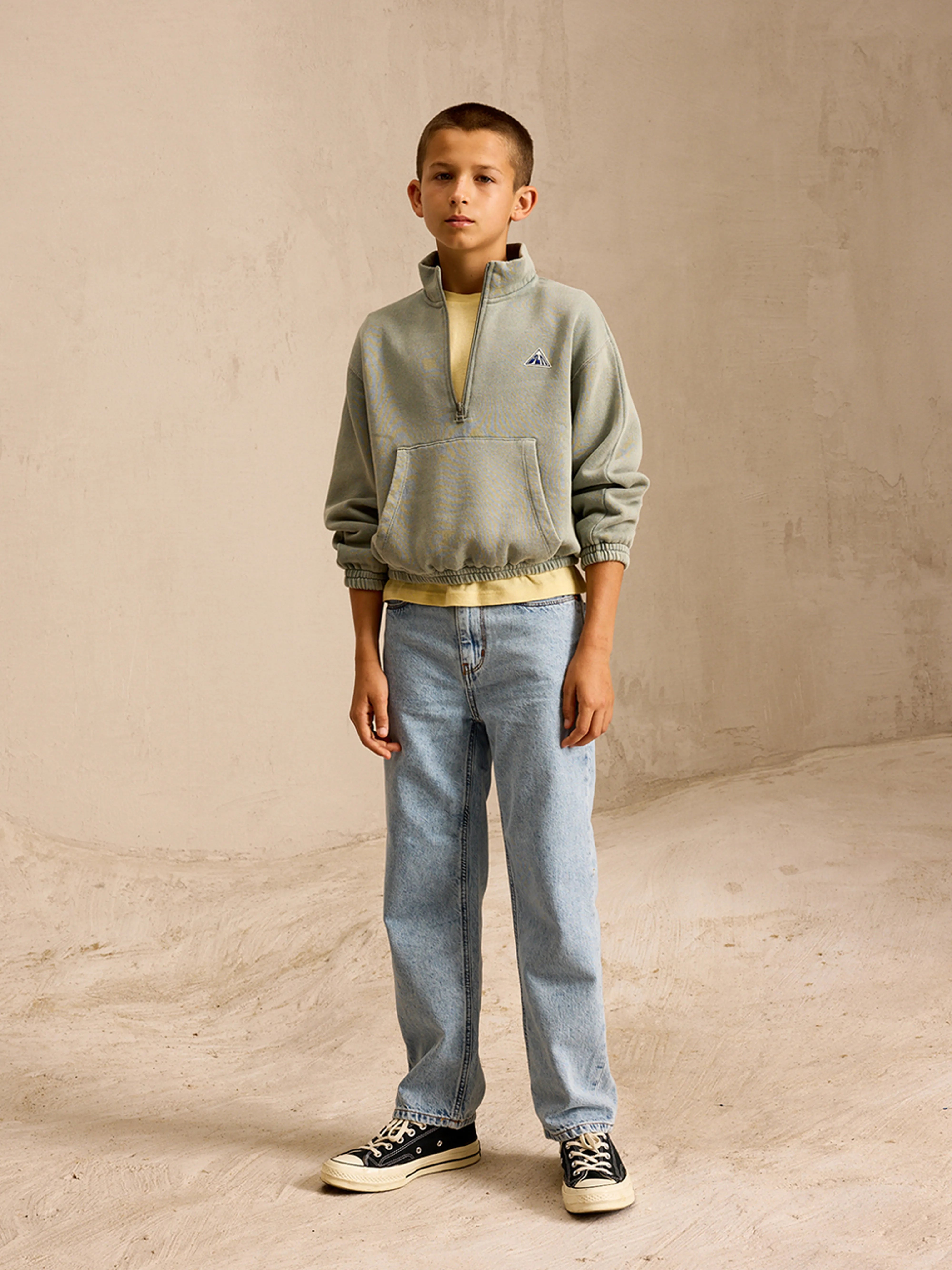 Sweatshirt à col zippé Fabril (251 / B / LIMESTONE)