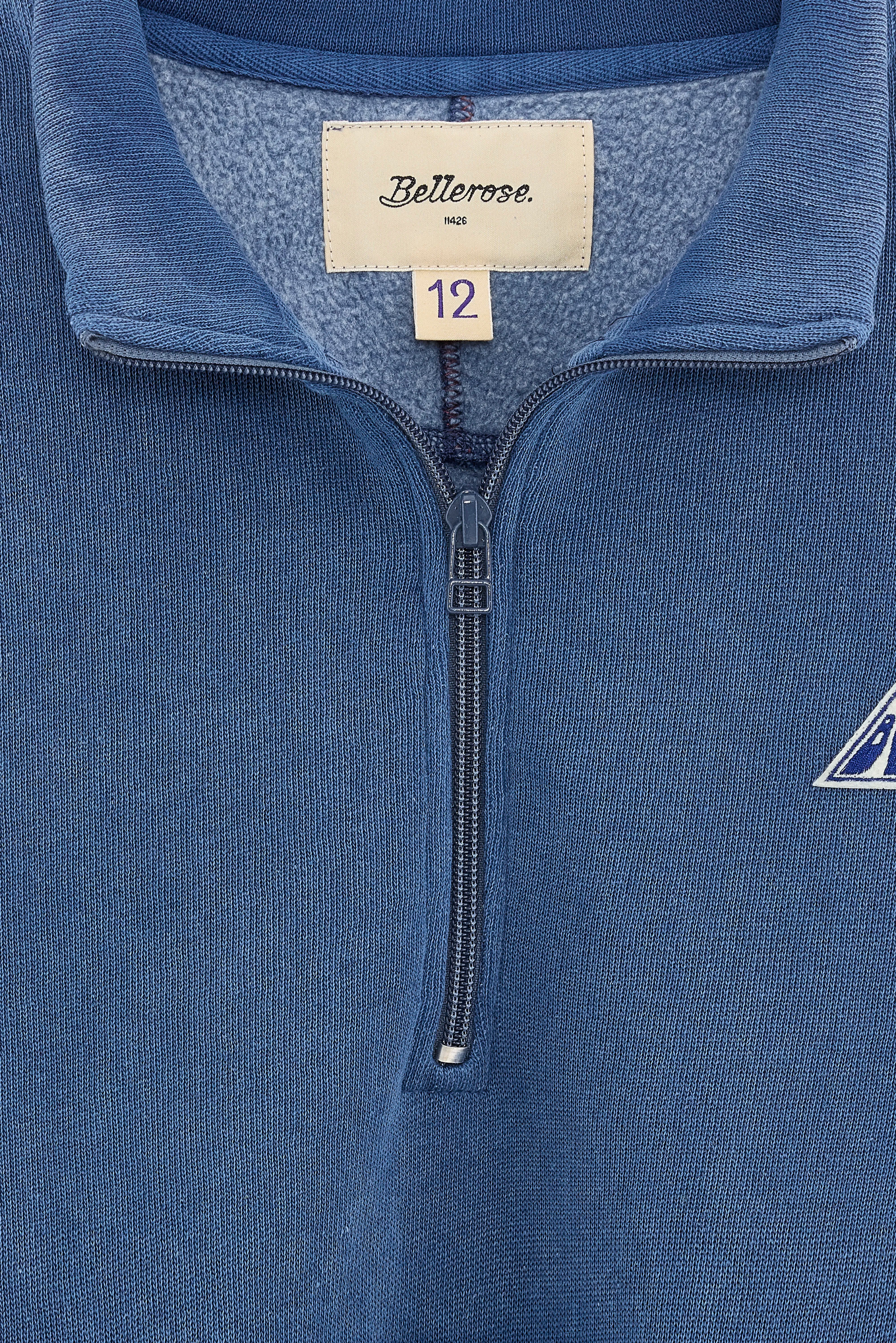 Fabril sweatshirt met halve rits (251 / B / RIVER)