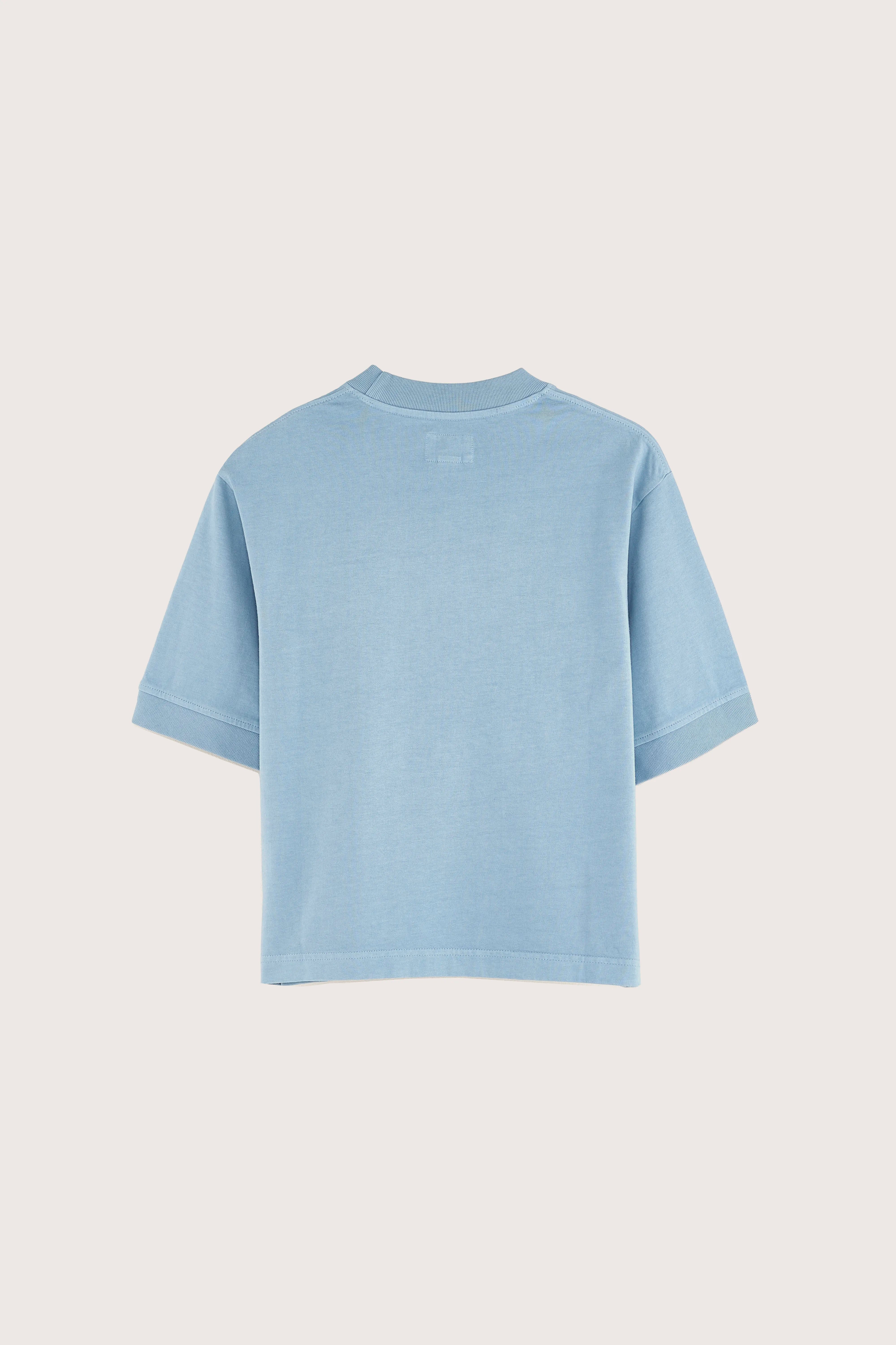 Cursty T-shirt Met Korte Mouwen - Chambray Voor Jongens | Bellerose