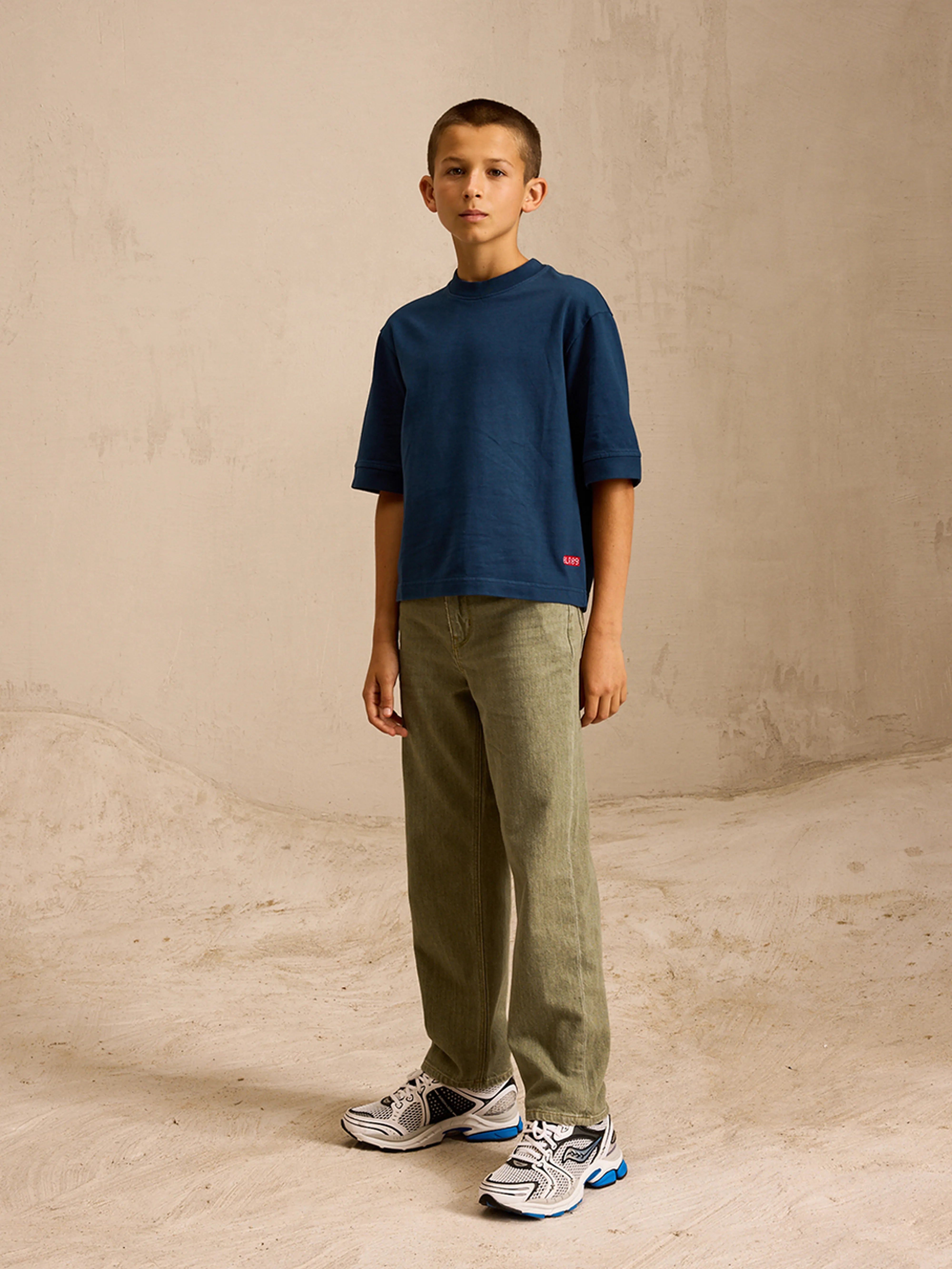 Cursty T-shirt Met Korte Mouwen - Blue jeans Voor Jongens | Bellerose