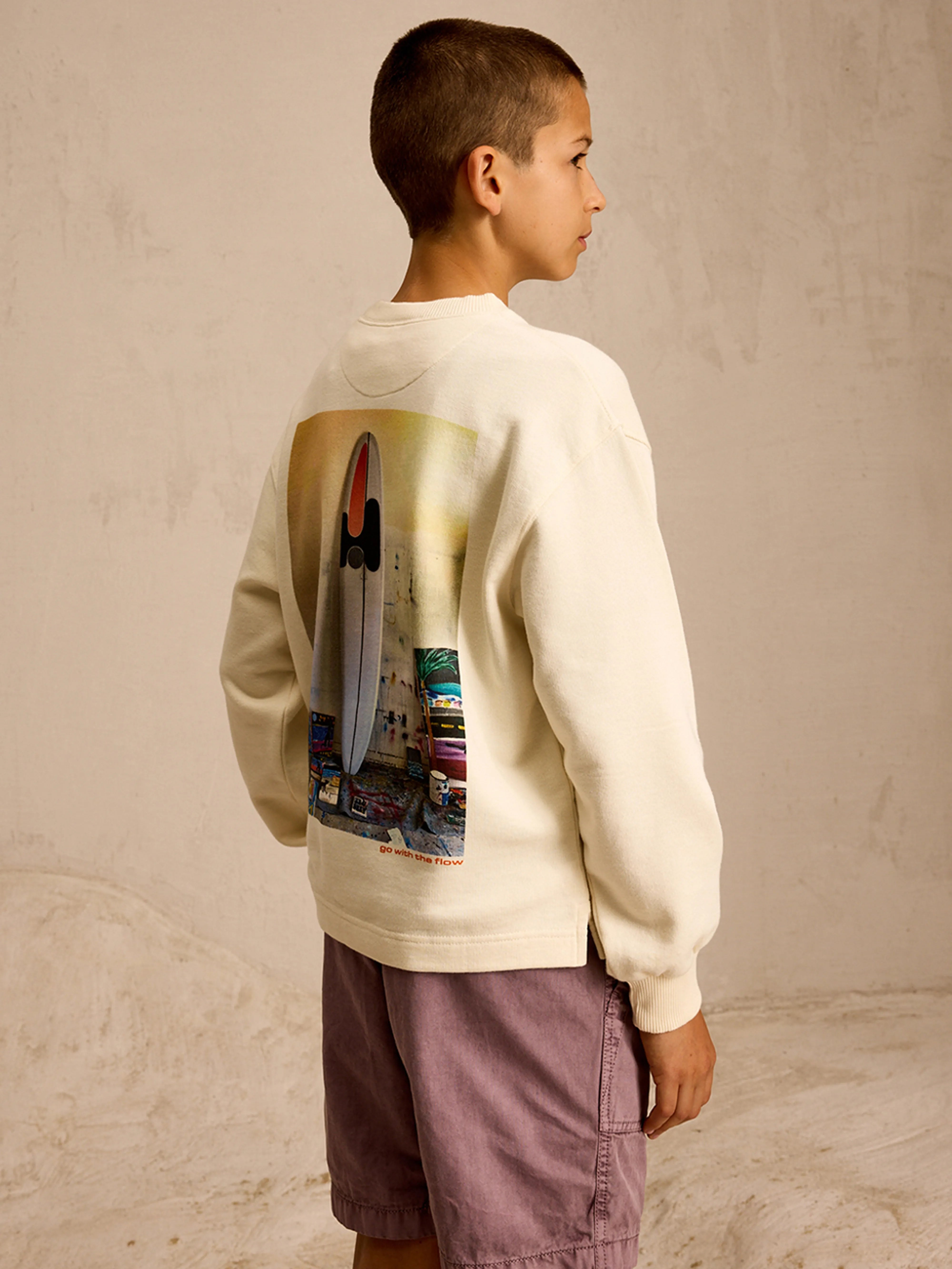 Chamo Relaxed Sweatshirt - Whisper For Boys | Bellerose